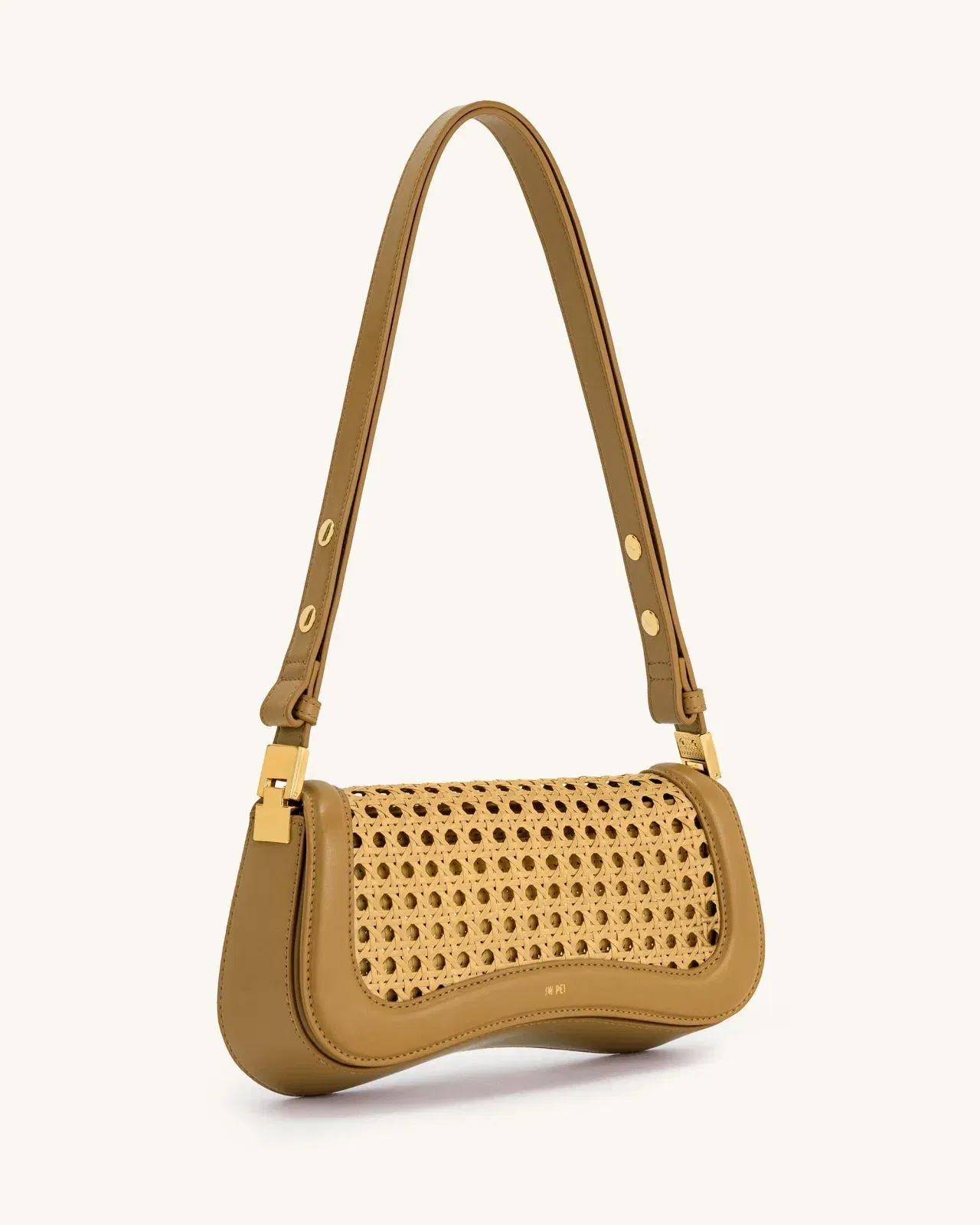 Jw Pei Joy Faux Bamboo Woven Shoulder Bag Brown
