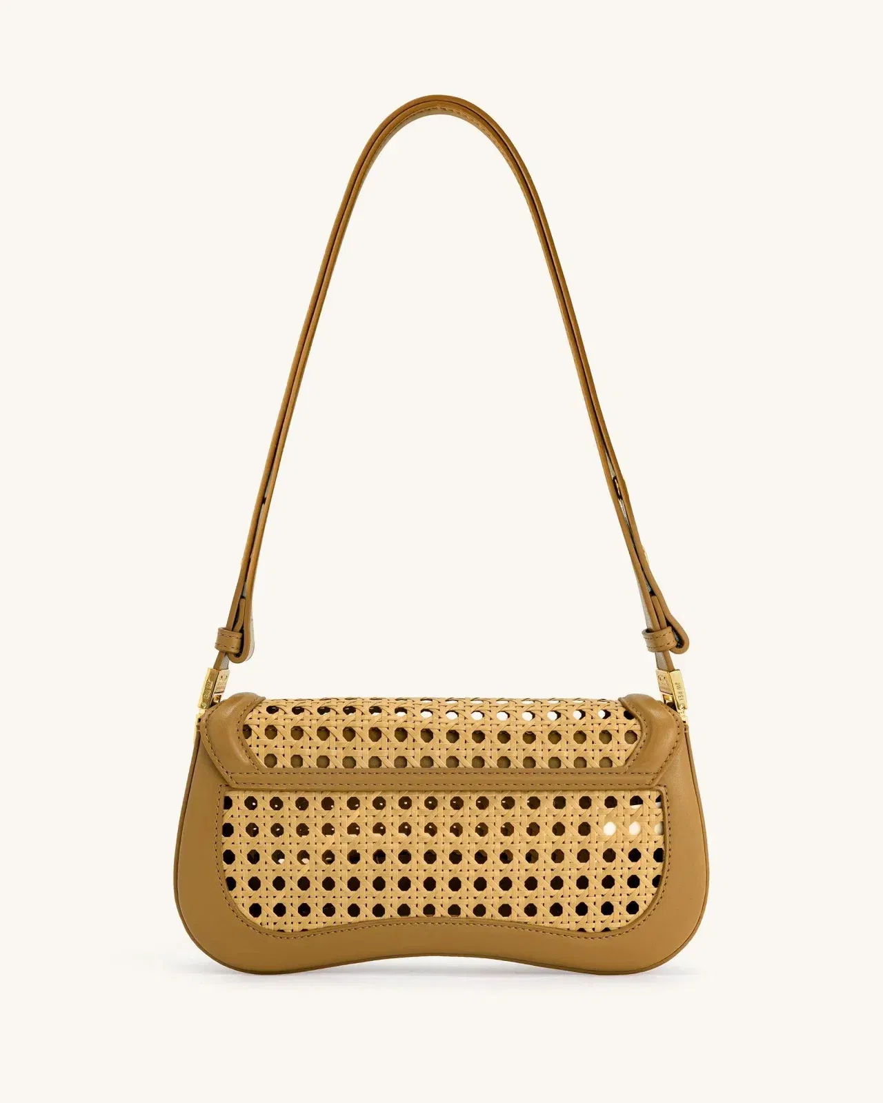Jw Pei Joy Faux Bamboo Woven Shoulder Bag Brown