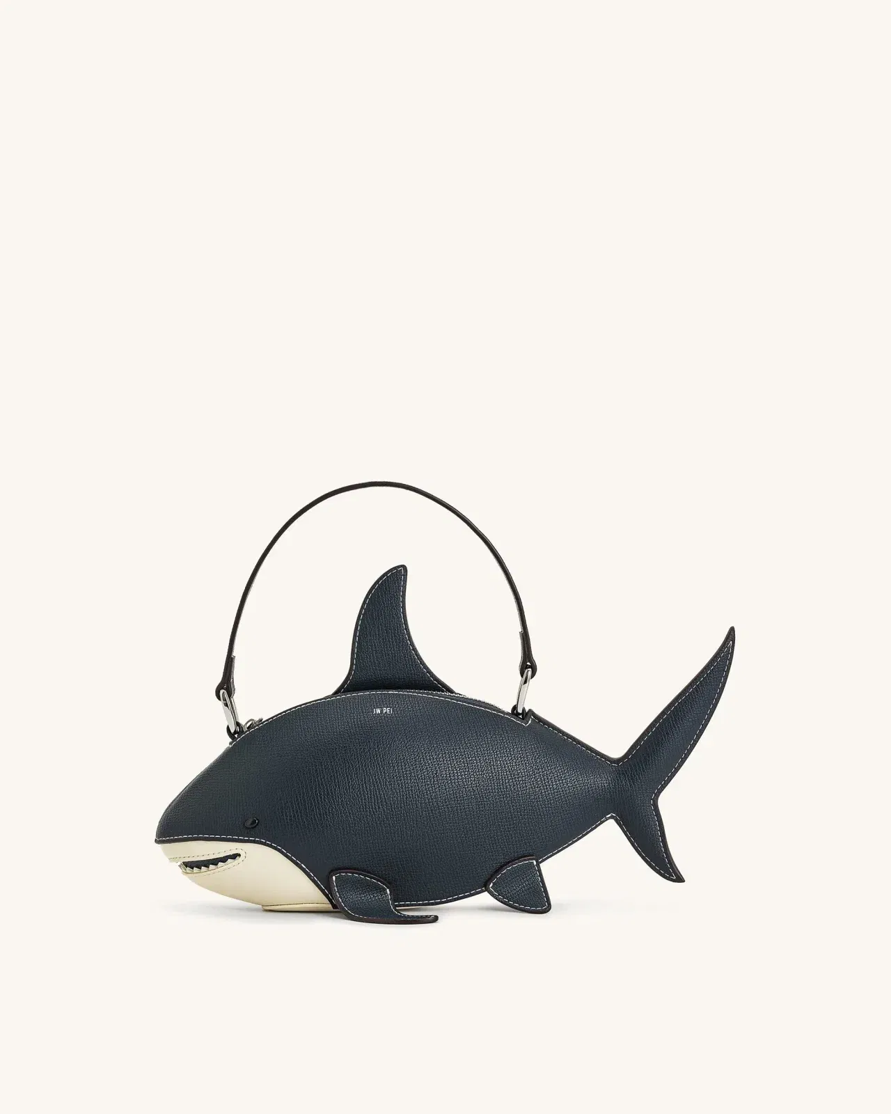 Jw Pei Nerys Shark Look Top Handle Bag Dark Blue