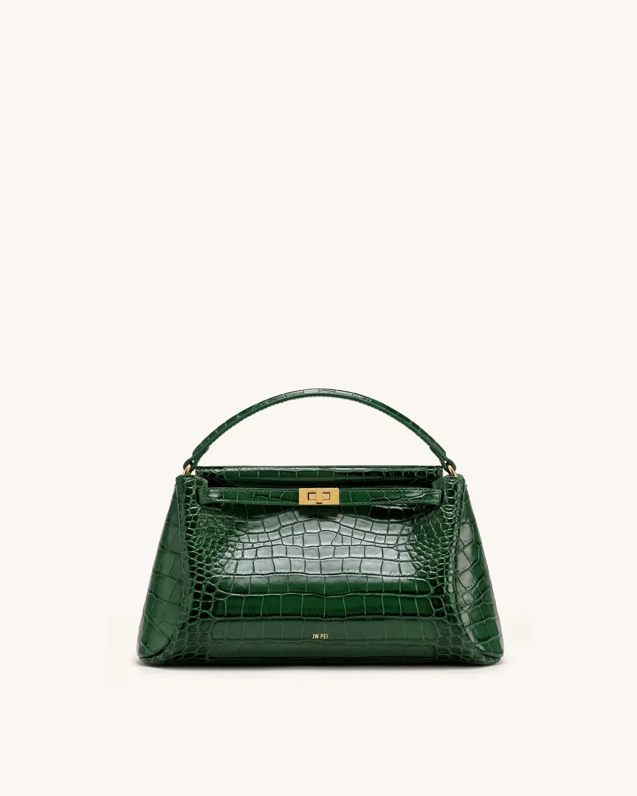 Jw Pei Carmen Top Handle Bag Forest Green Croc
