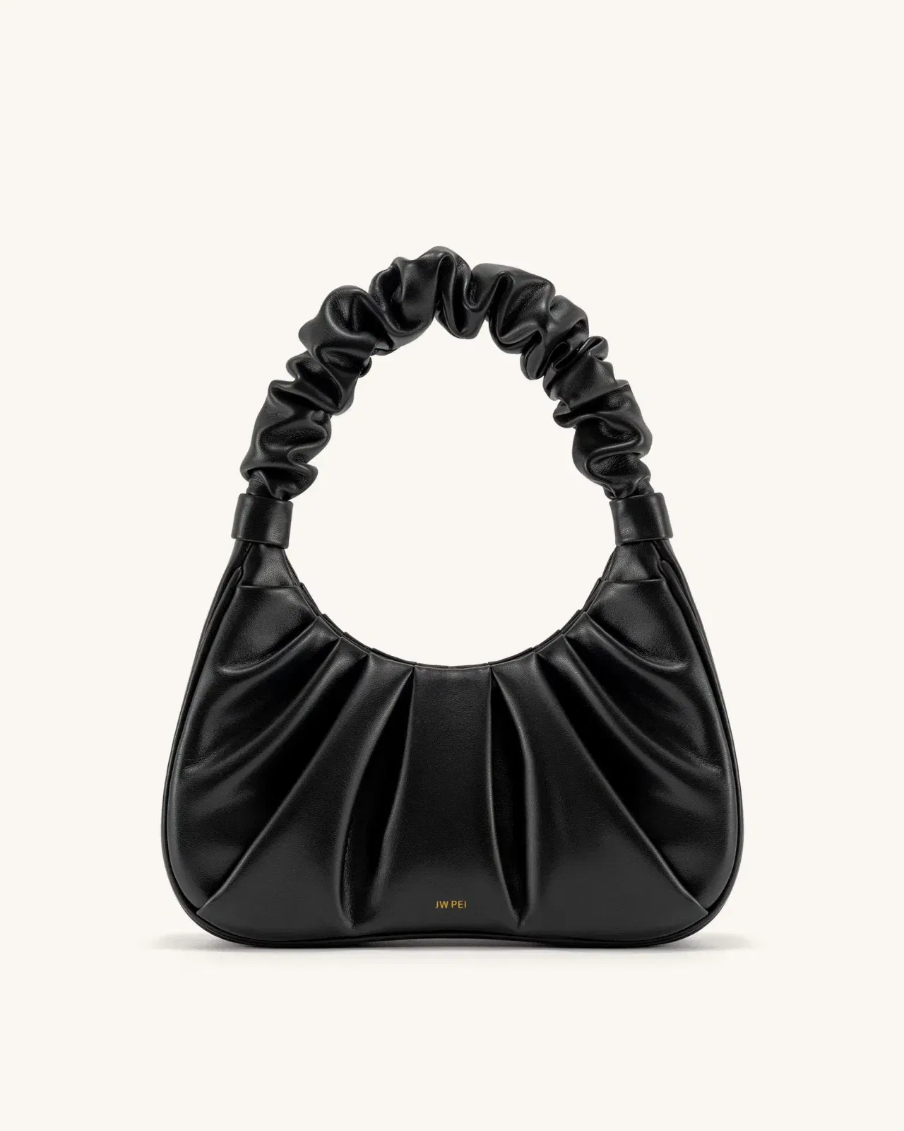 Jw Pei Gabbi Ruched Hobo Handbag Black