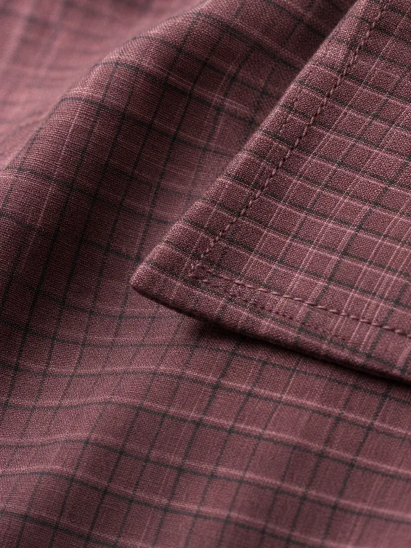 Estate Loom Weave Shirt – Maroon