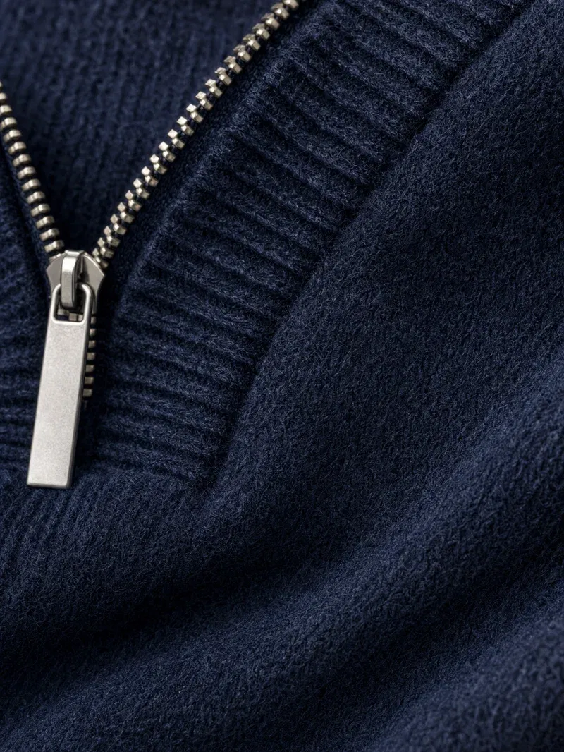 Meridian AirTouch Quarterzip Polo – Midnight