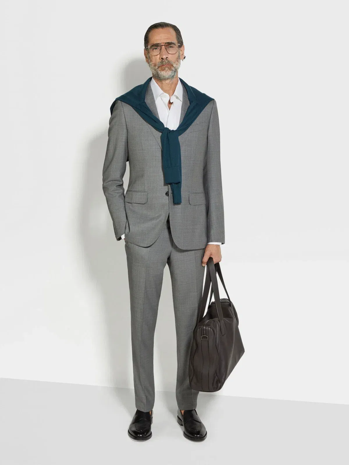 Zegna Grey Centoventimila Wool Suit