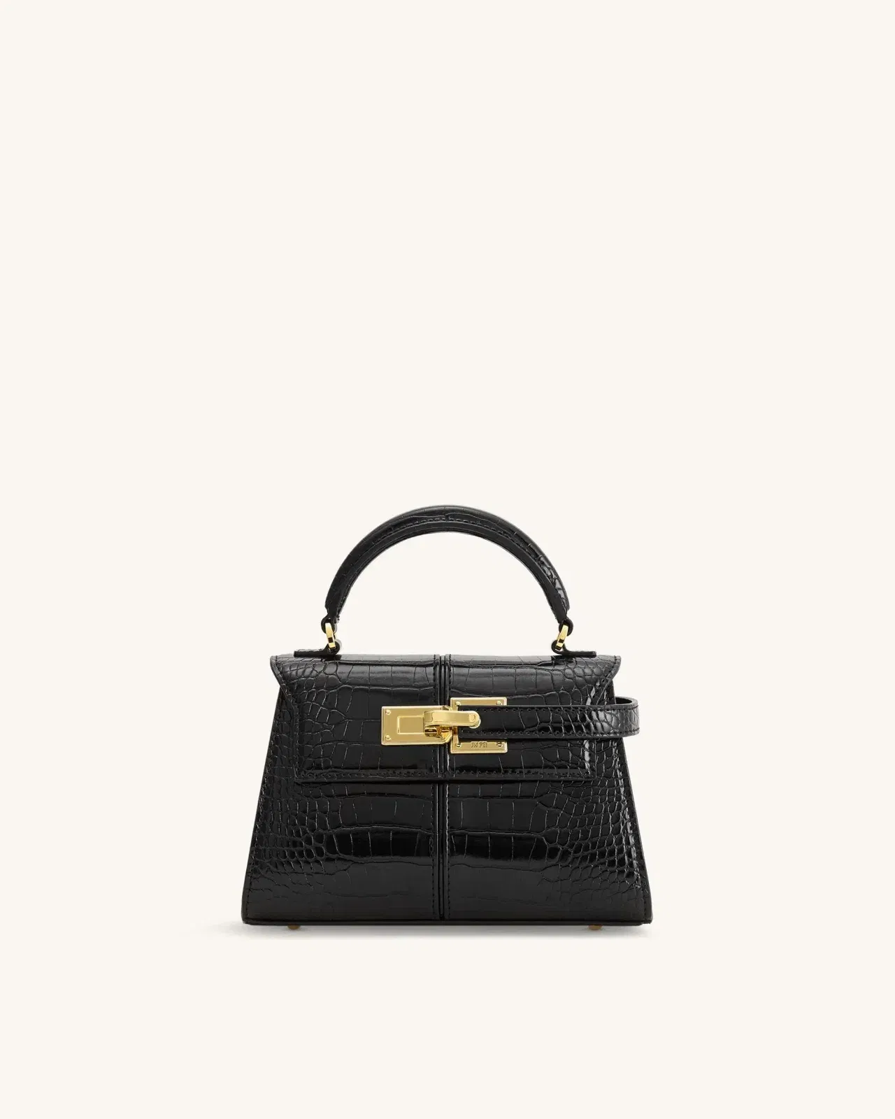 Jw Pei Elise Top Handle Bag Black Croc