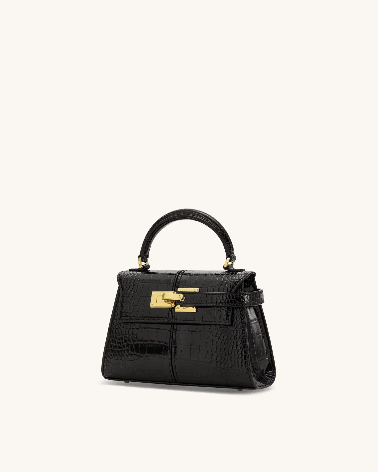 Jw Pei Elise Top Handle Bag Black Croc