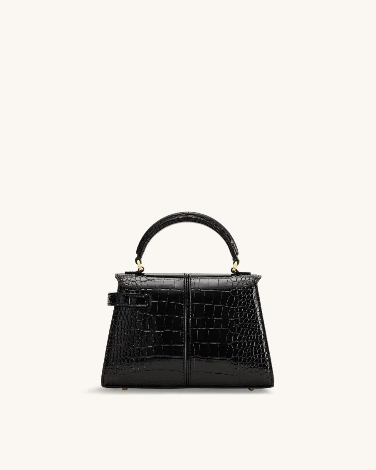 Jw Pei Elise Top Handle Bag Black Croc