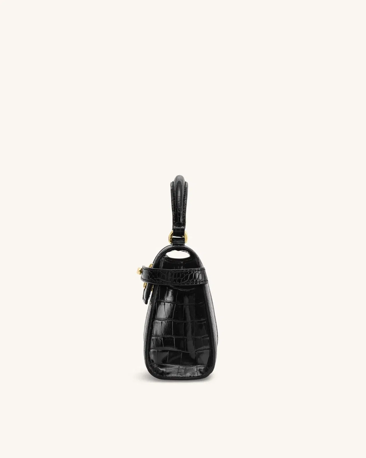 Jw Pei Elise Top Handle Bag Black Croc