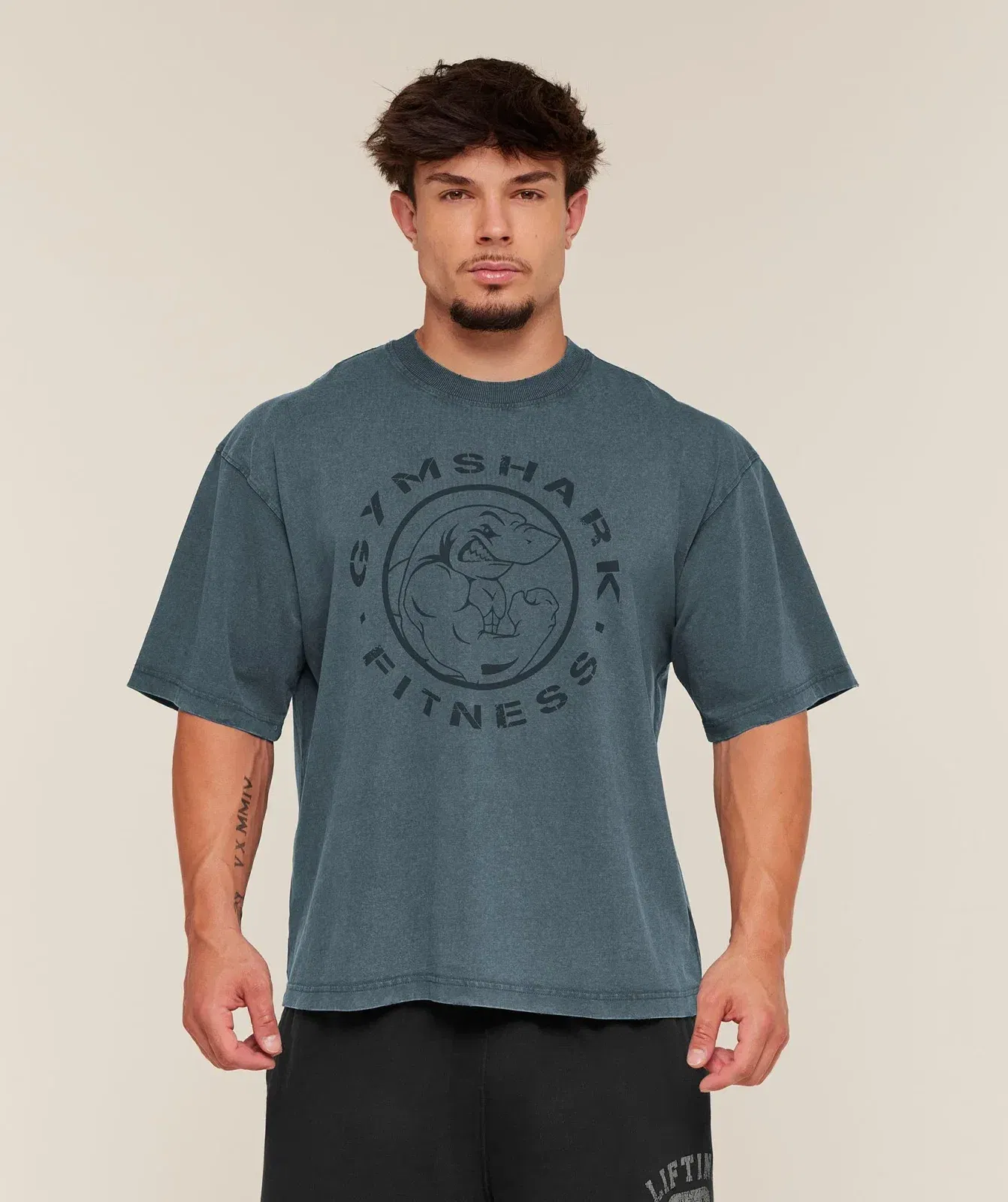 Gymshark Vintage Legacy T-Shirt Stealth Blue