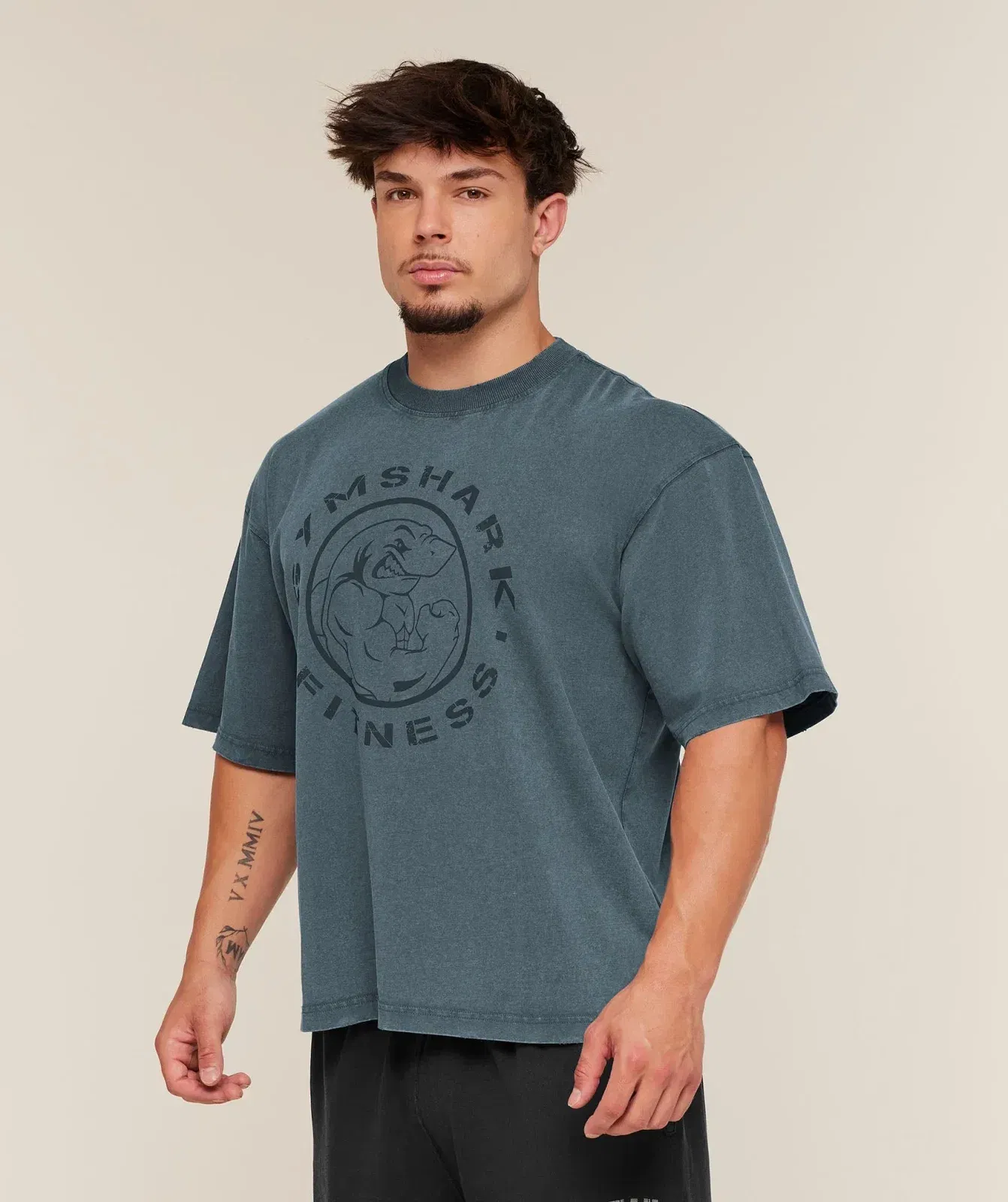 Gymshark Vintage Legacy T-Shirt Stealth Blue