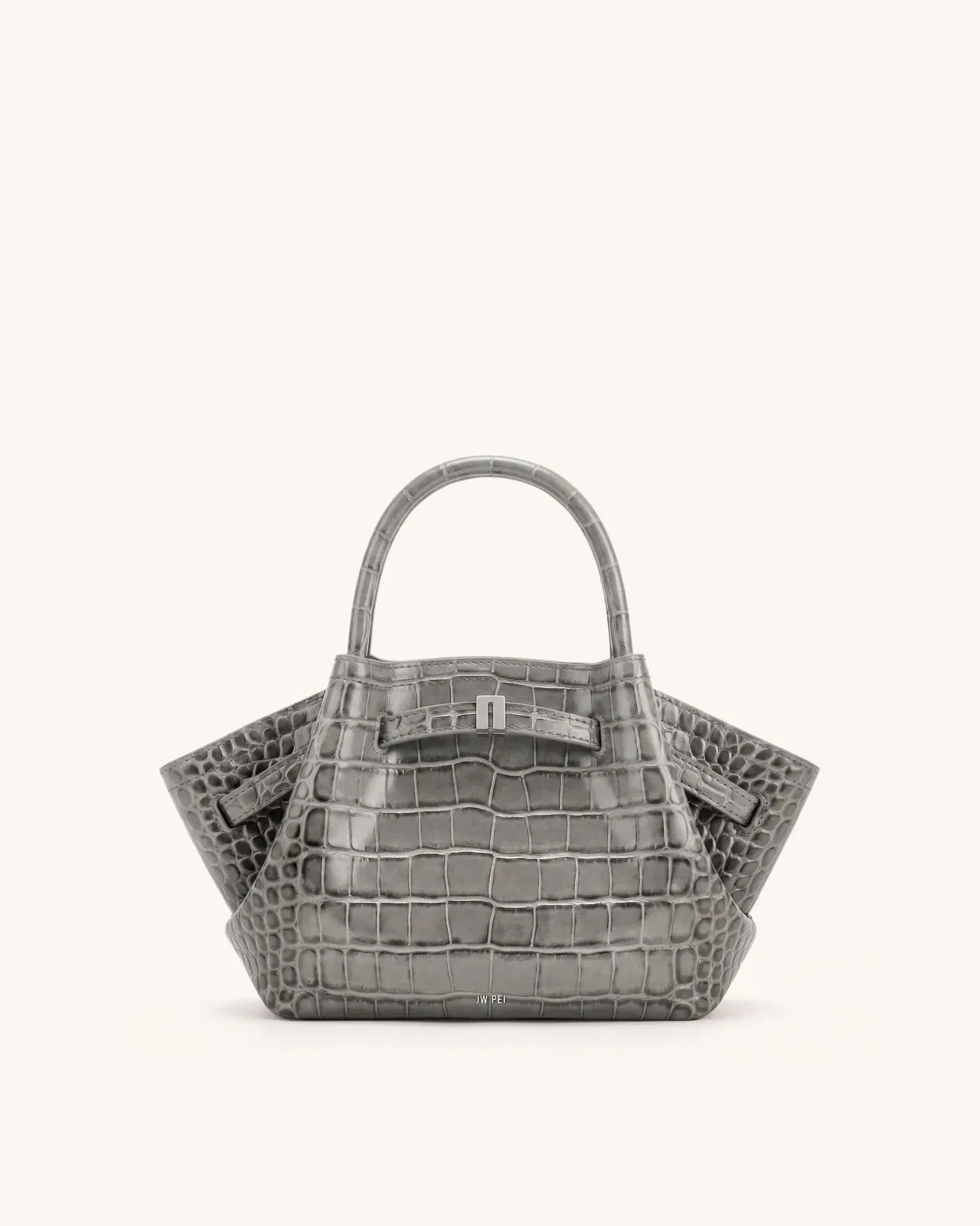 Jw Pei Hana Mini Tote Bag Grey Croc
