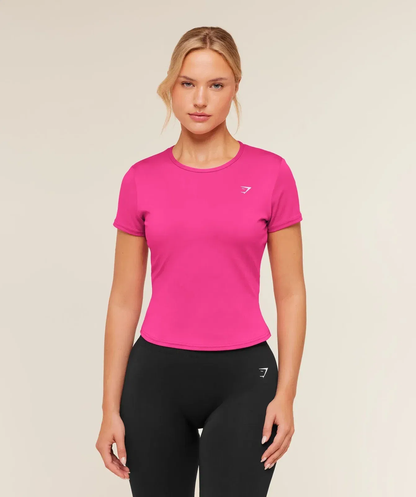 Women's Gymshark Training Baby Tee Super-Set Pink