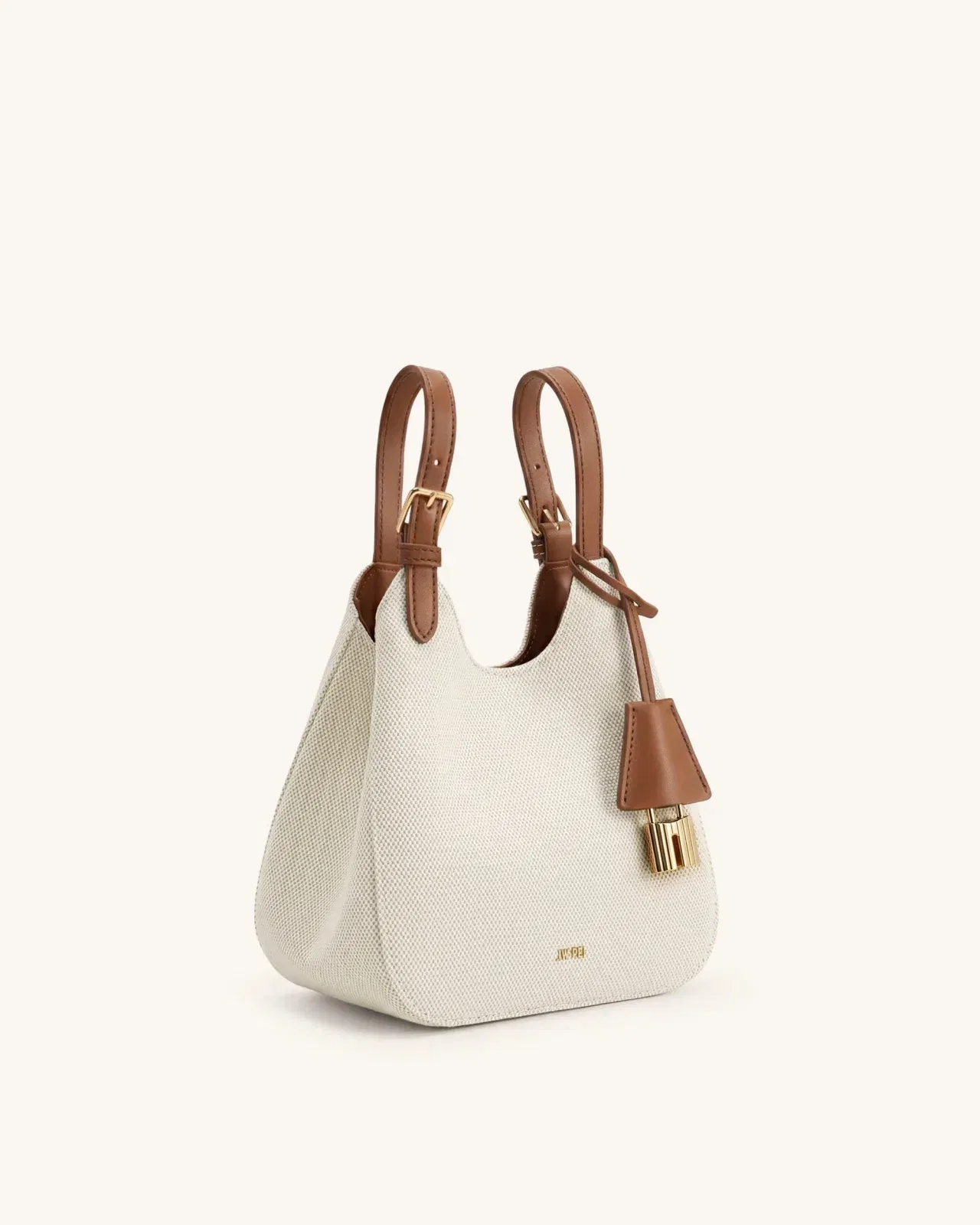 Jw Pei Ines Padlock Tote Bag Brown Canvas