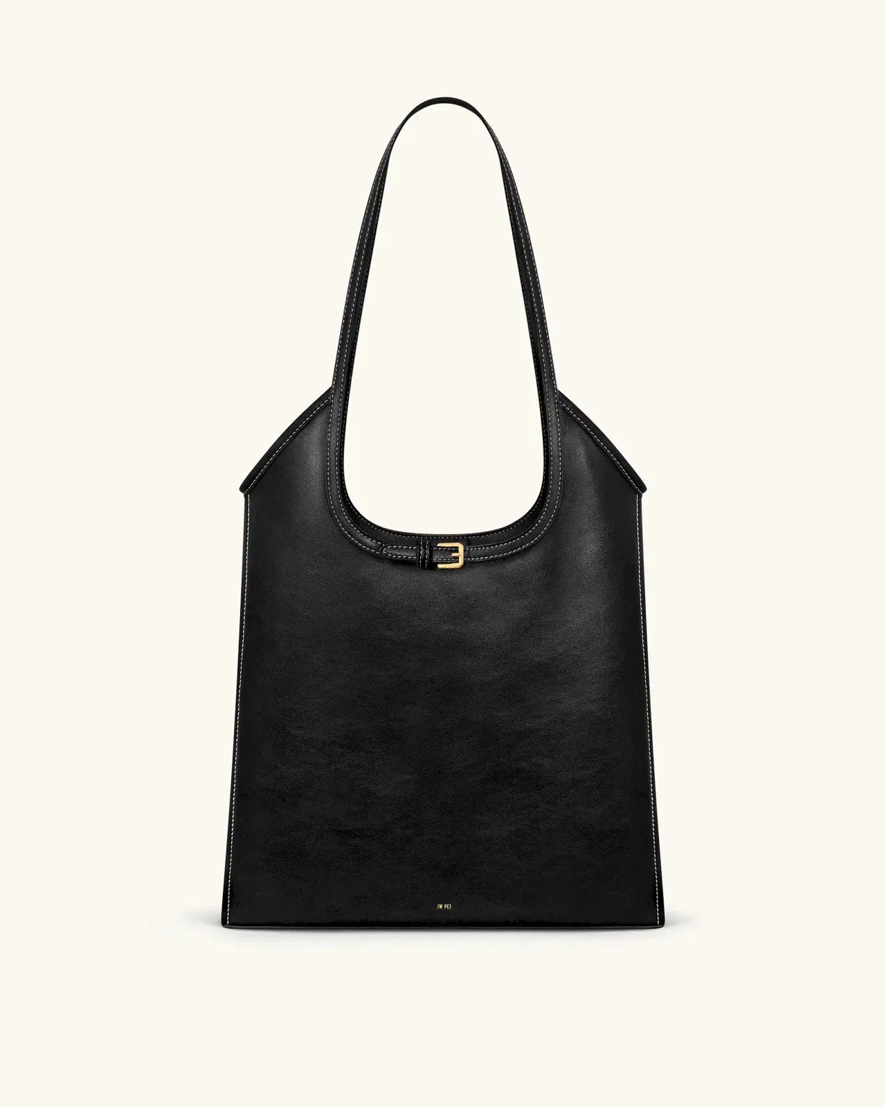 Jw Pei Brooke Belted Embellished Shoulder Tote Bag Black