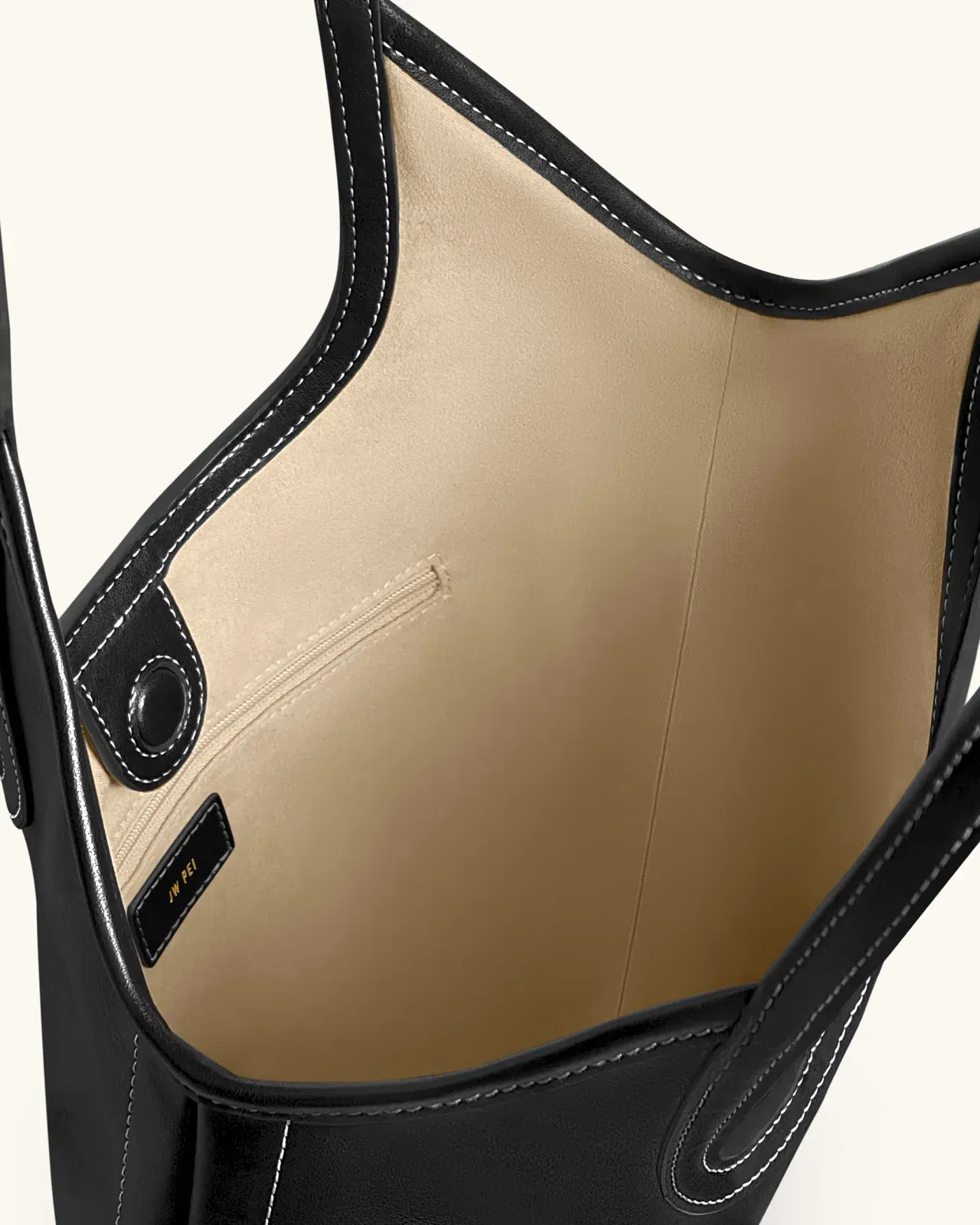 Jw Pei Brooke Belted Embellished Shoulder Tote Bag Black