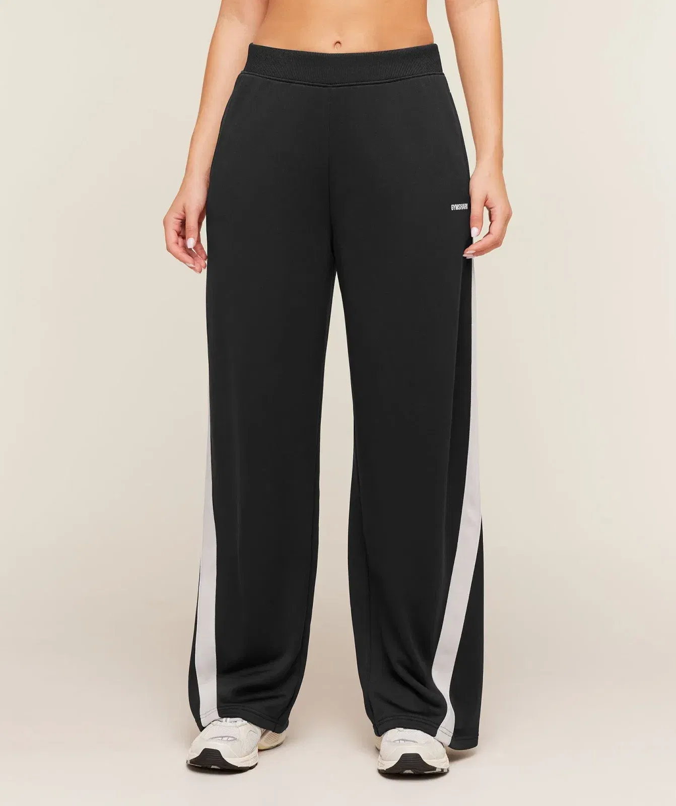 Women's Gymshark Lightweight Tricot Wide Leg Pants Black