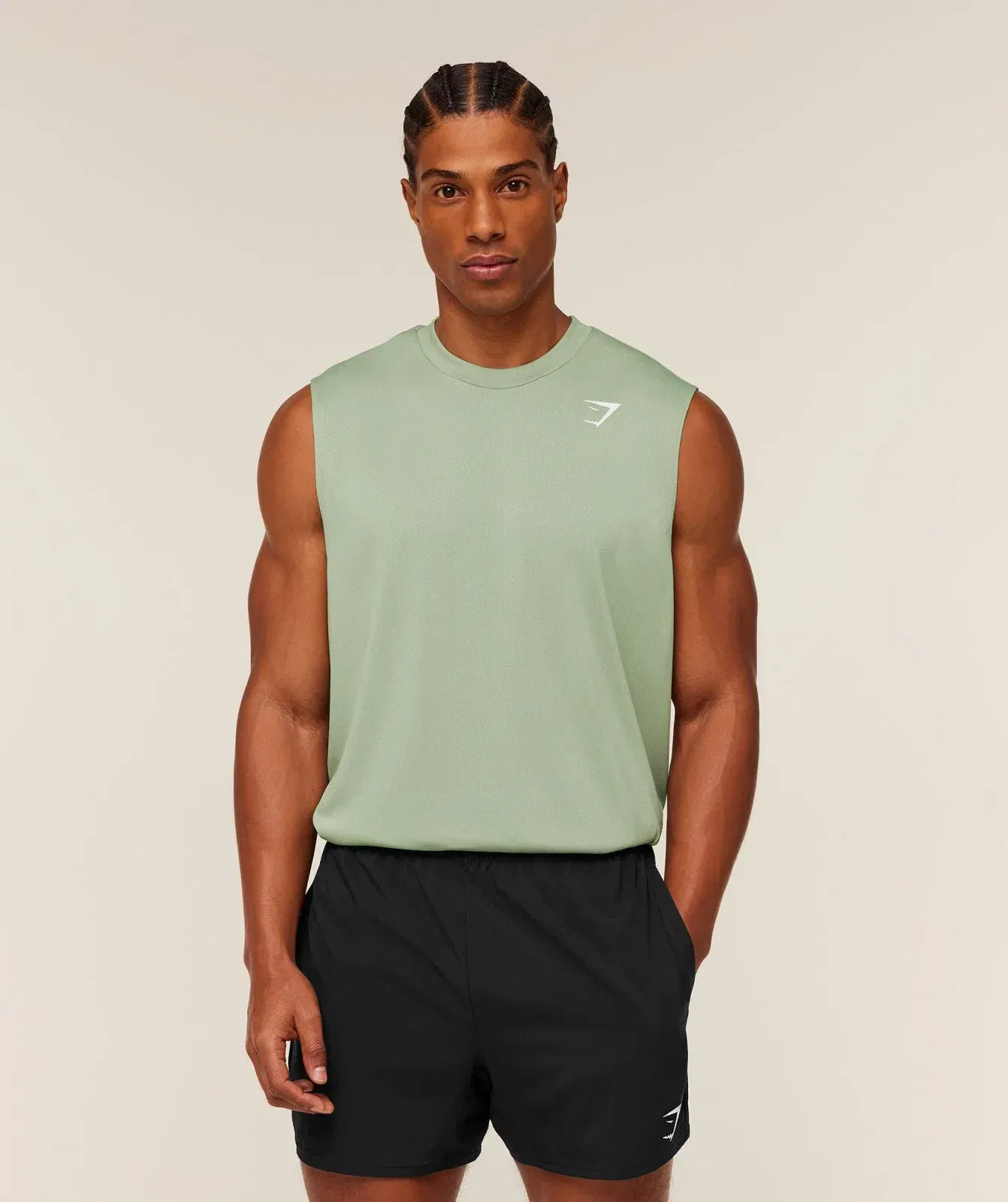 Gymshark Arrival Oversized Tank GS Haze Green