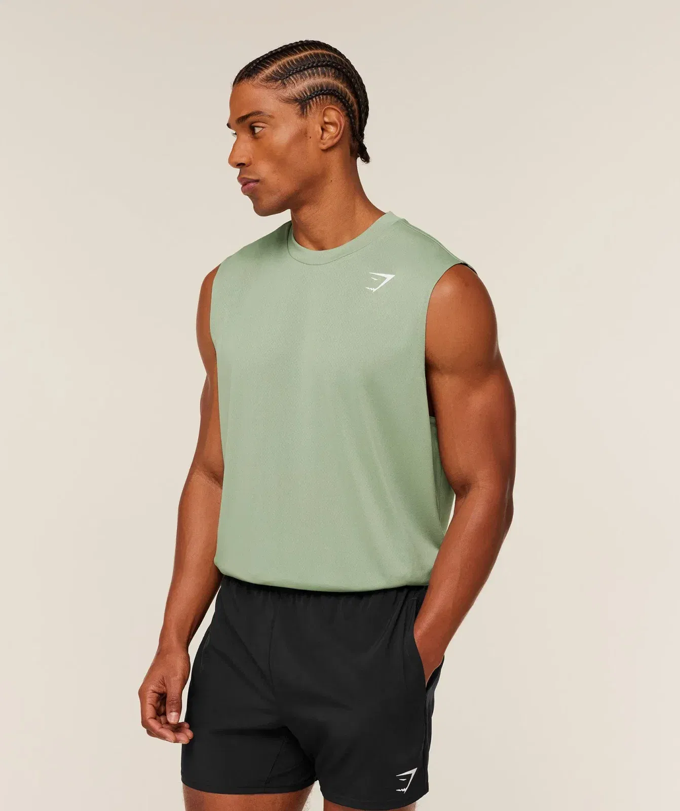 Gymshark Arrival Oversized Tank GS Haze Green