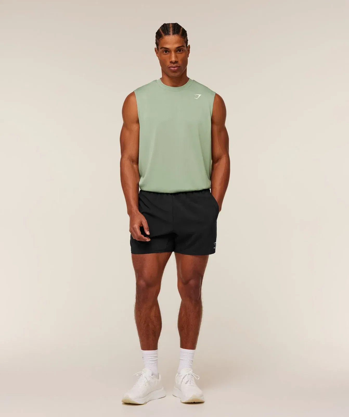 Gymshark Arrival Oversized Tank GS Haze Green