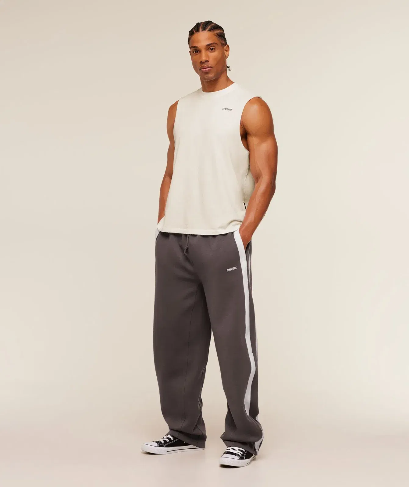 Gymshark Gymshark X Cbum Washed Sleeveless T-Shirt Soft White