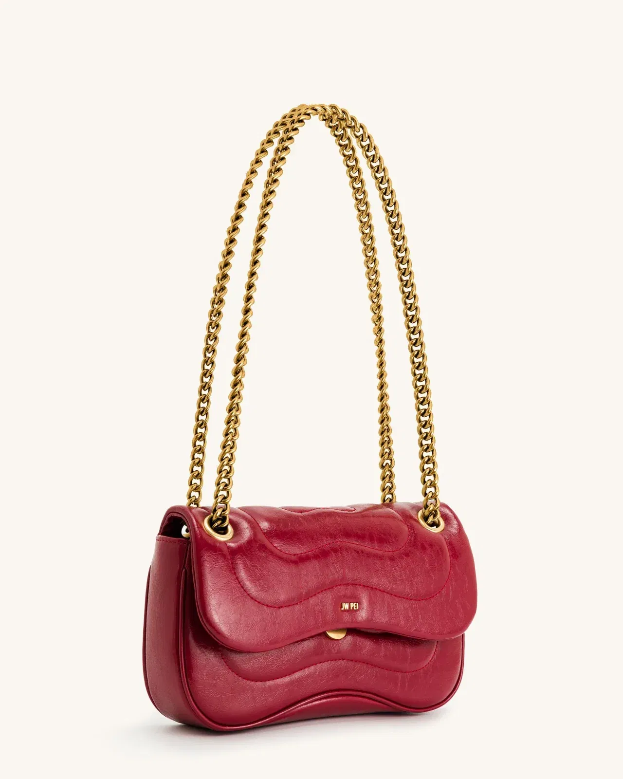 Jw Pei Tina Quilted Chain Crossbody Claret