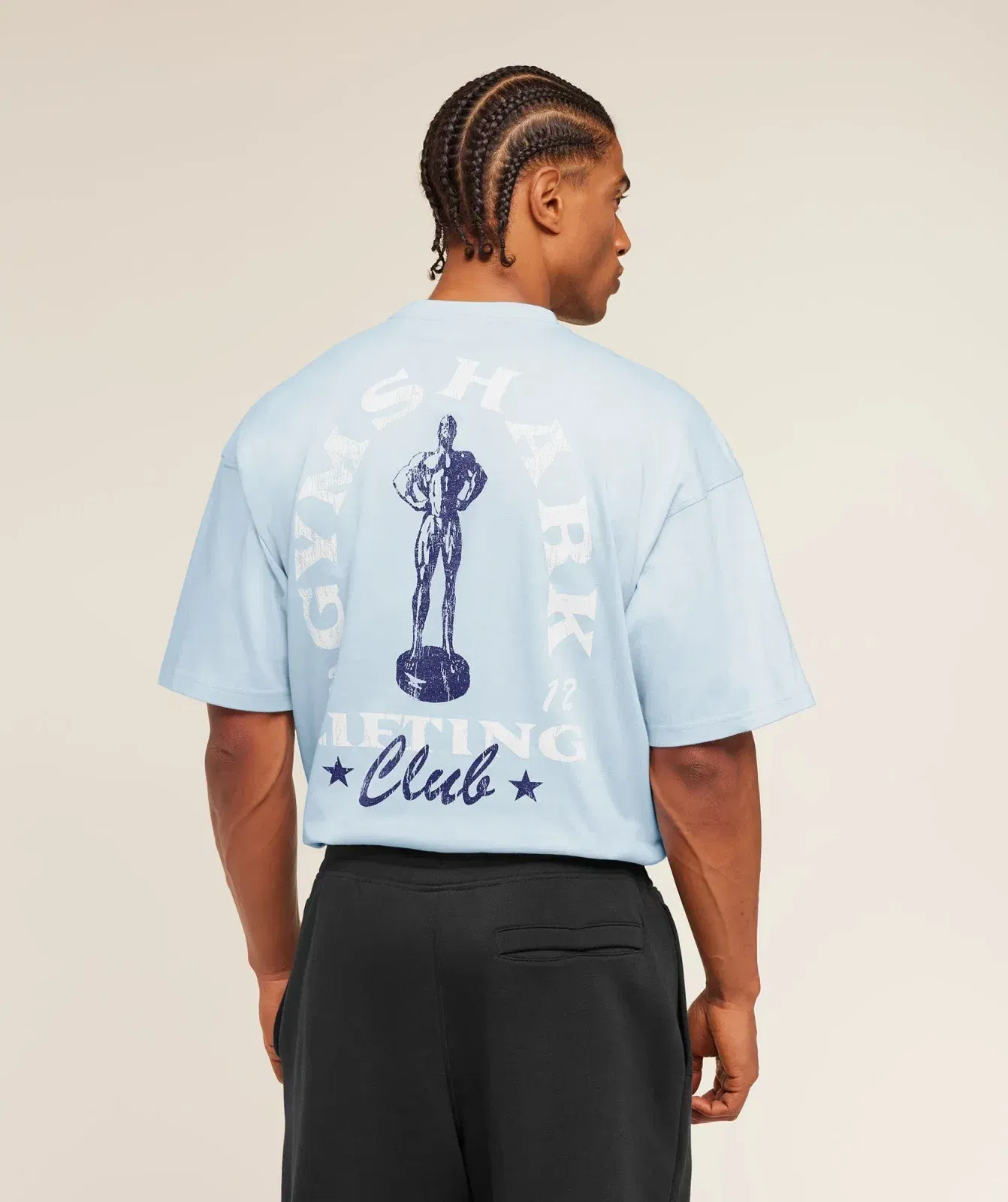 Gymshark Trophy Graphic T-Shirt Chilled Blue