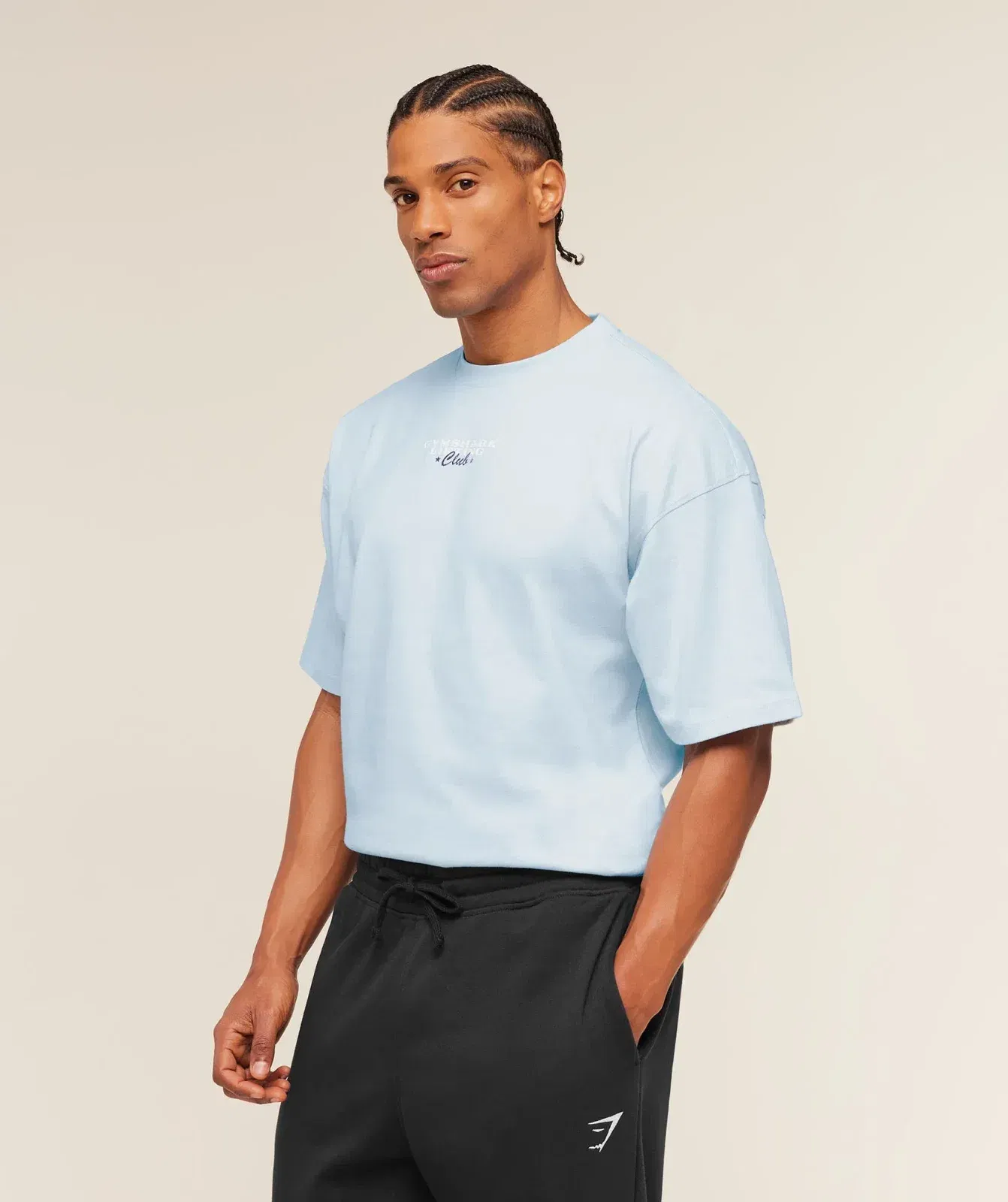 Gymshark Trophy Graphic T-Shirt Chilled Blue