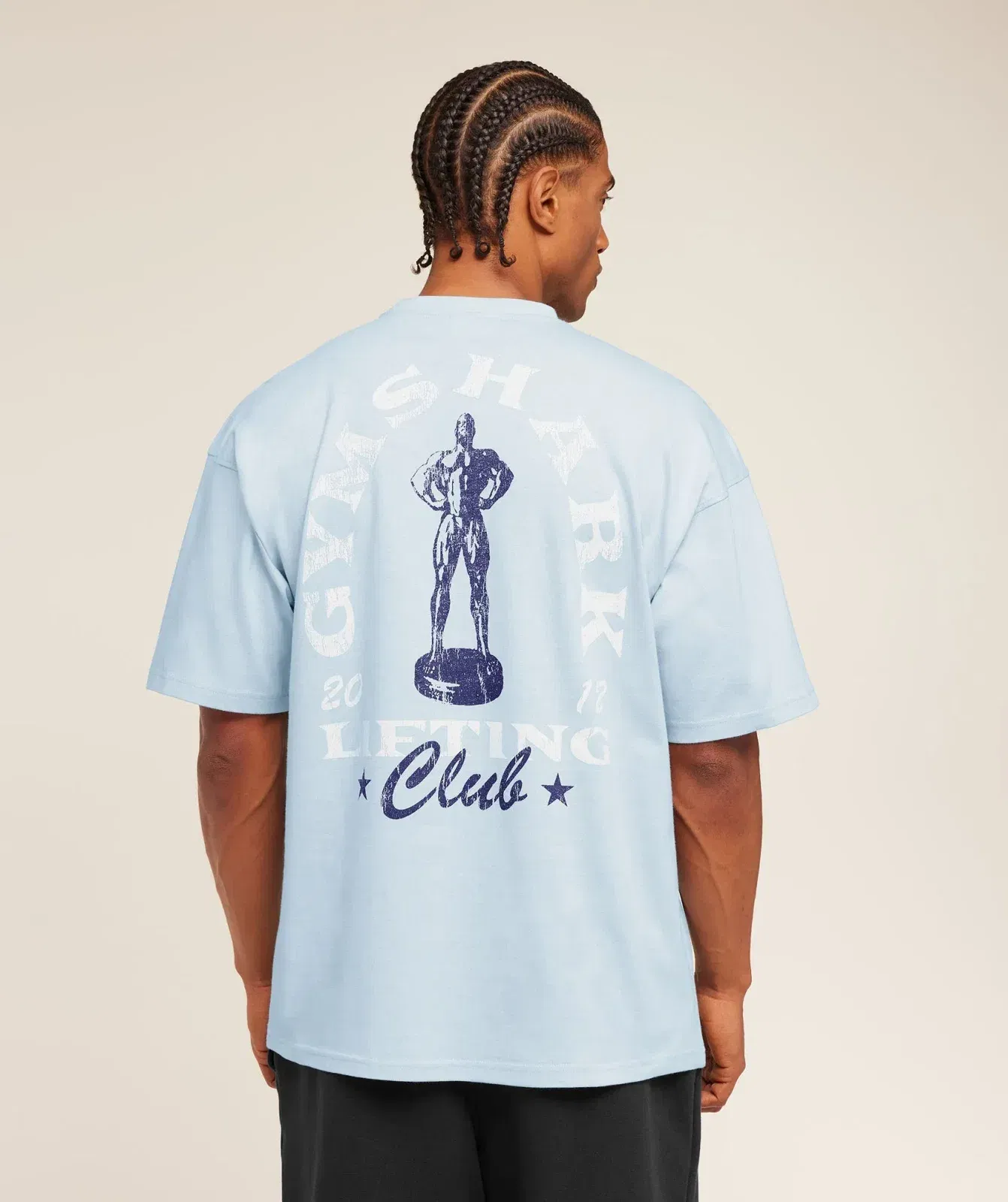 Gymshark Trophy Graphic T-Shirt Chilled Blue
