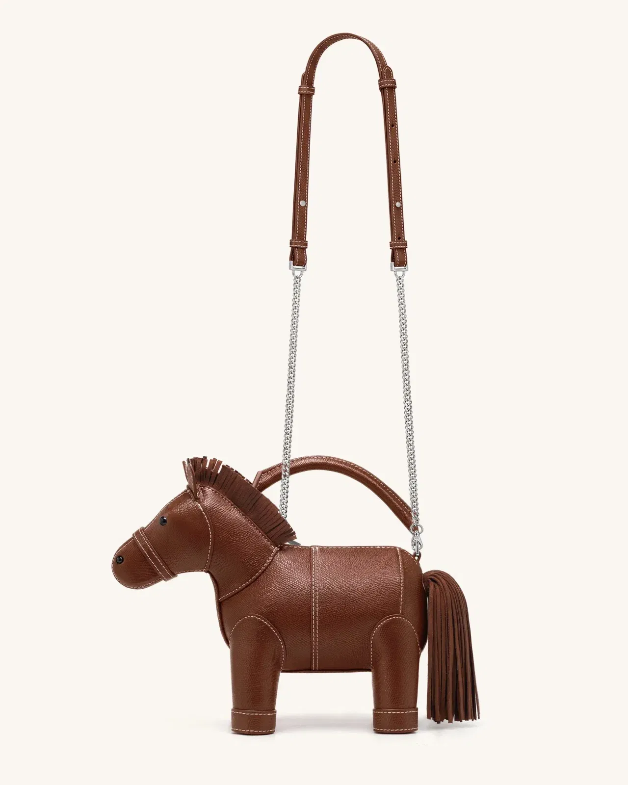 Jw Pei Harper Horse Top Handle Bag Brown