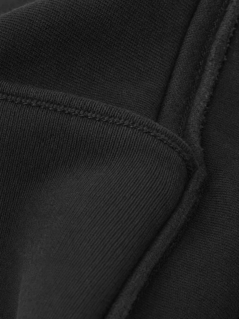 Be Autyst Blank Canvas Black Cropped Hoodie