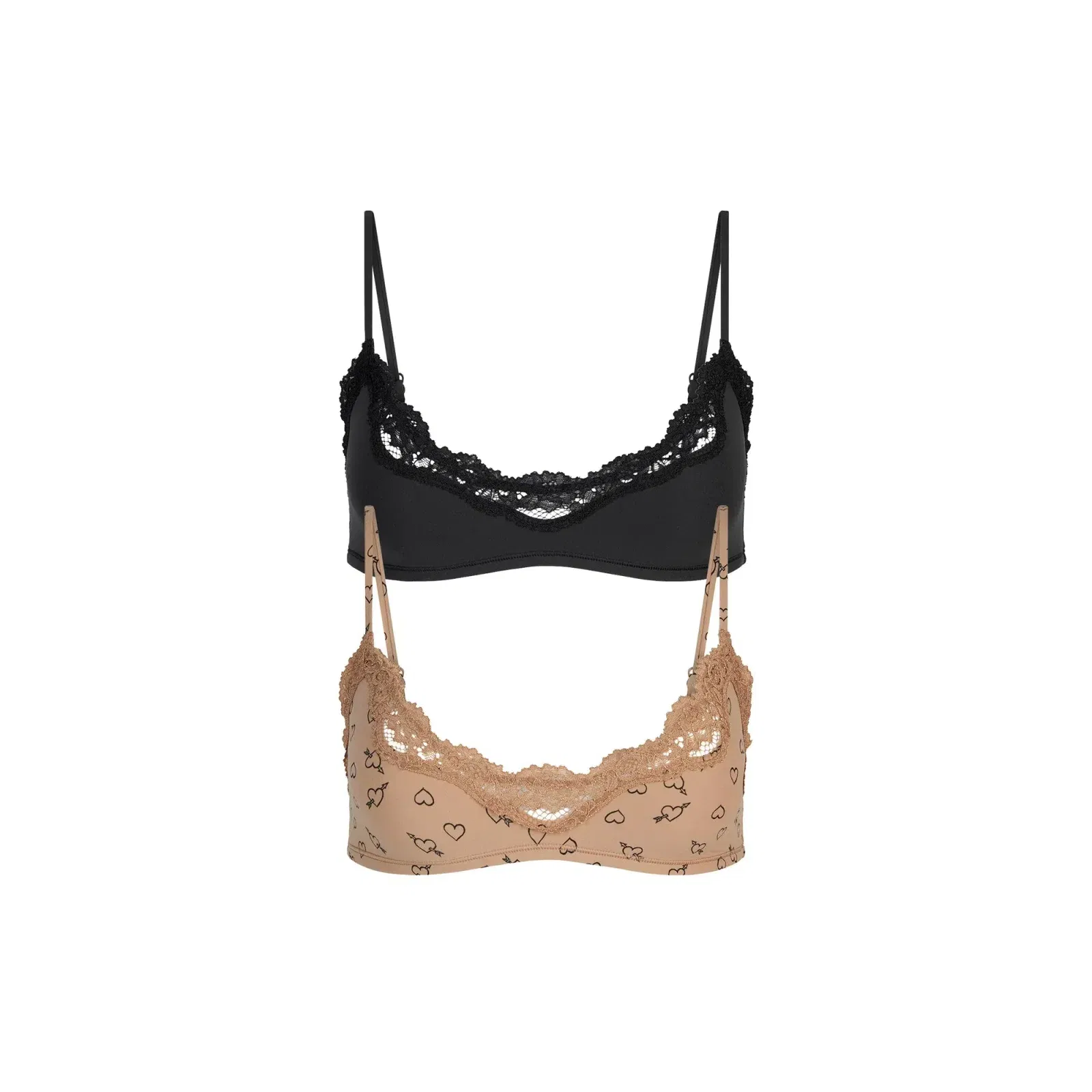 Fits Everybody Lace Scoop Bralette 2-pack