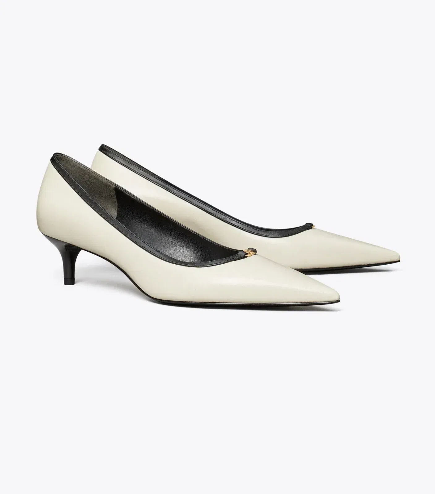 Double T Buckle Low-Heeled Pump