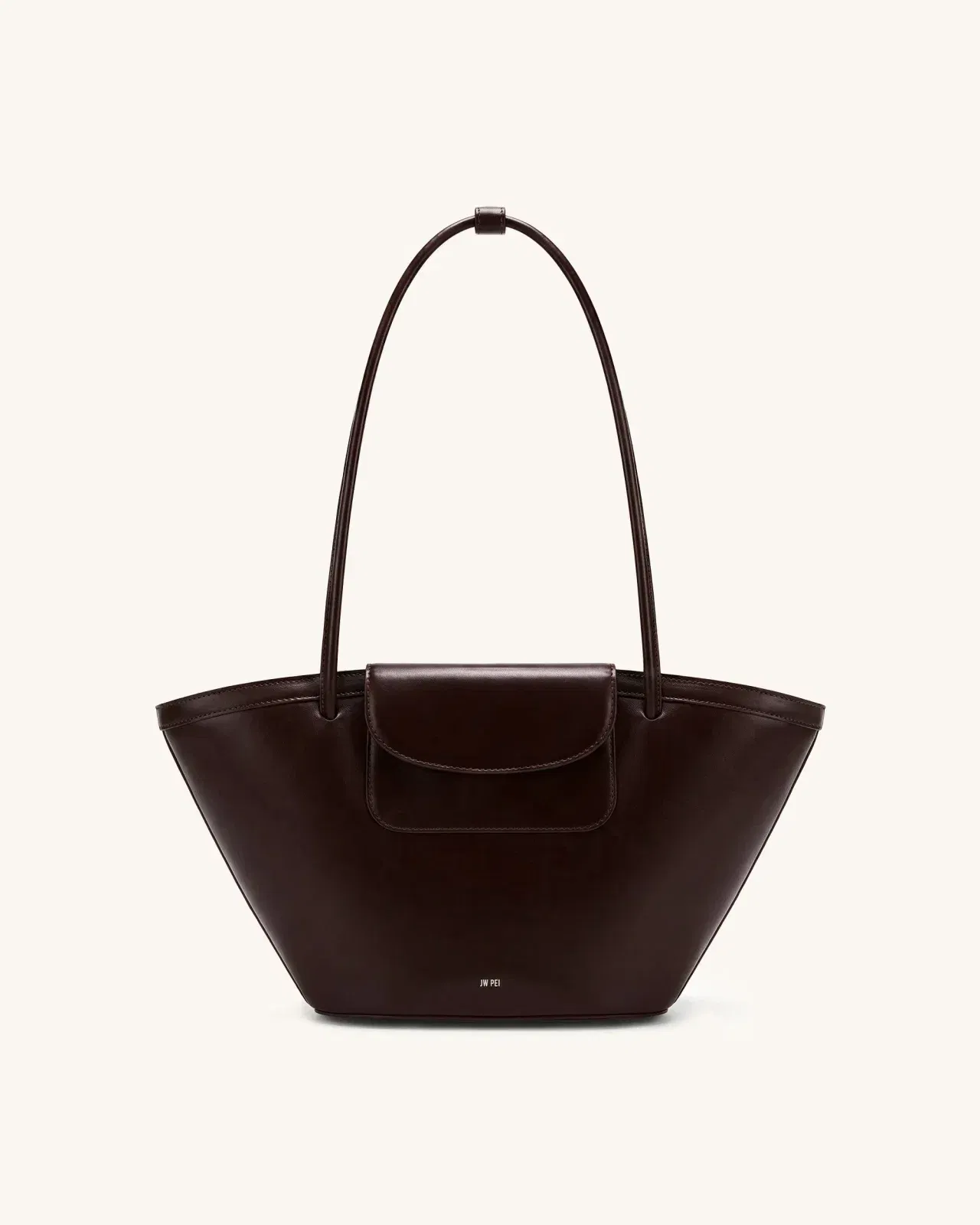 Jw Pei Corinne Pocket Tote Bag Dark Brown