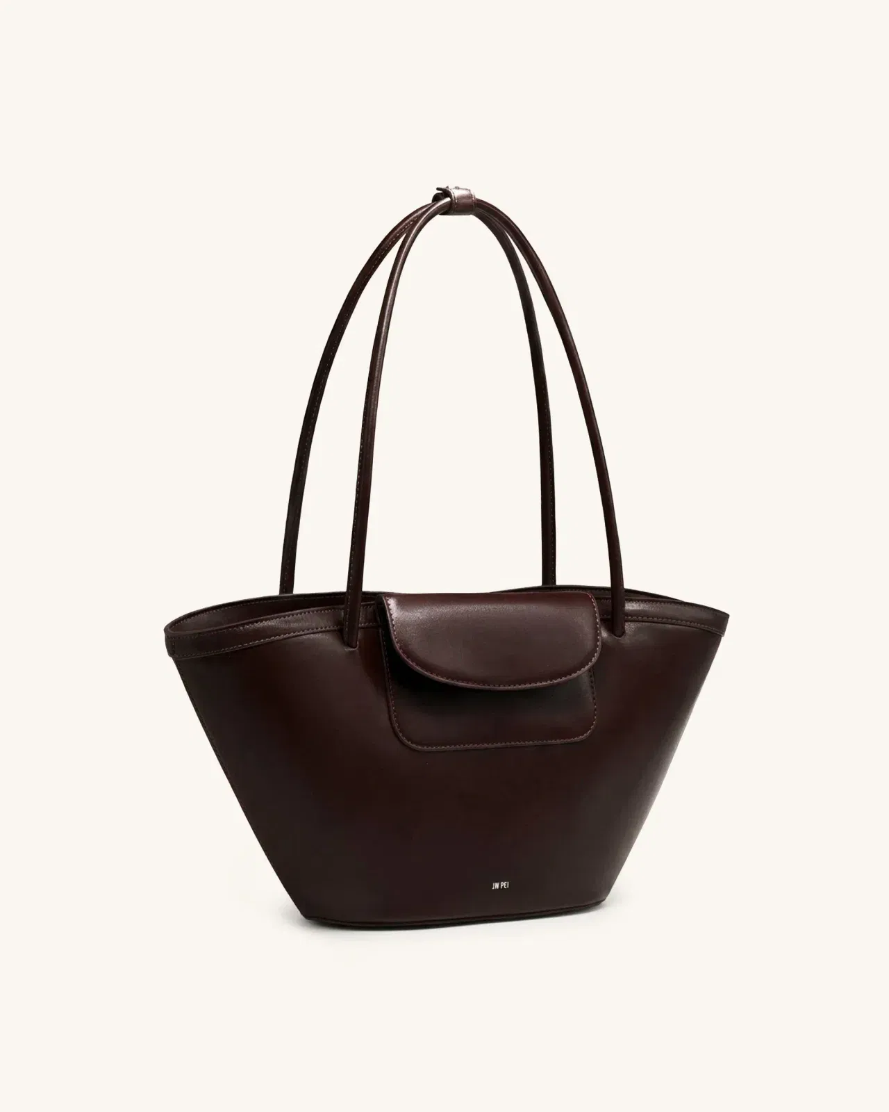 Jw Pei Corinne Pocket Tote Bag Dark Brown