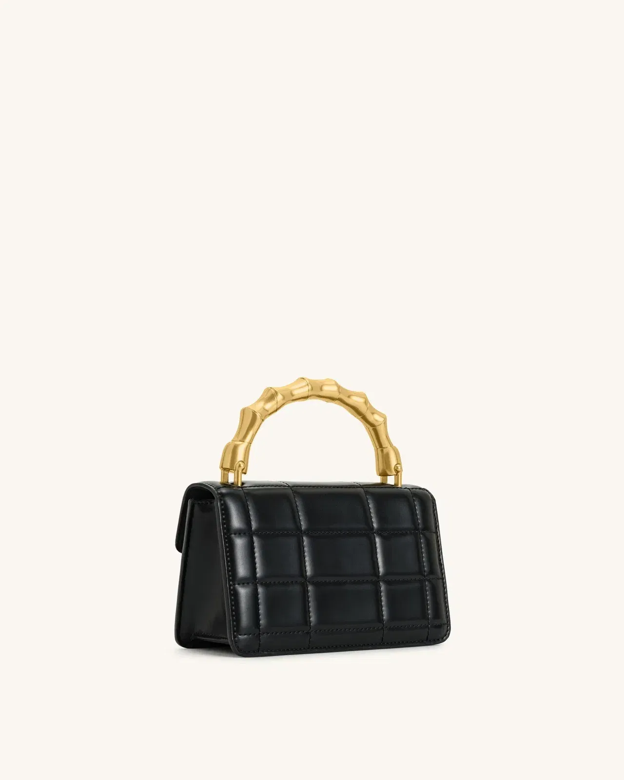 Jw Pei Kaia Bamboo Metal Handle Handbag Black
