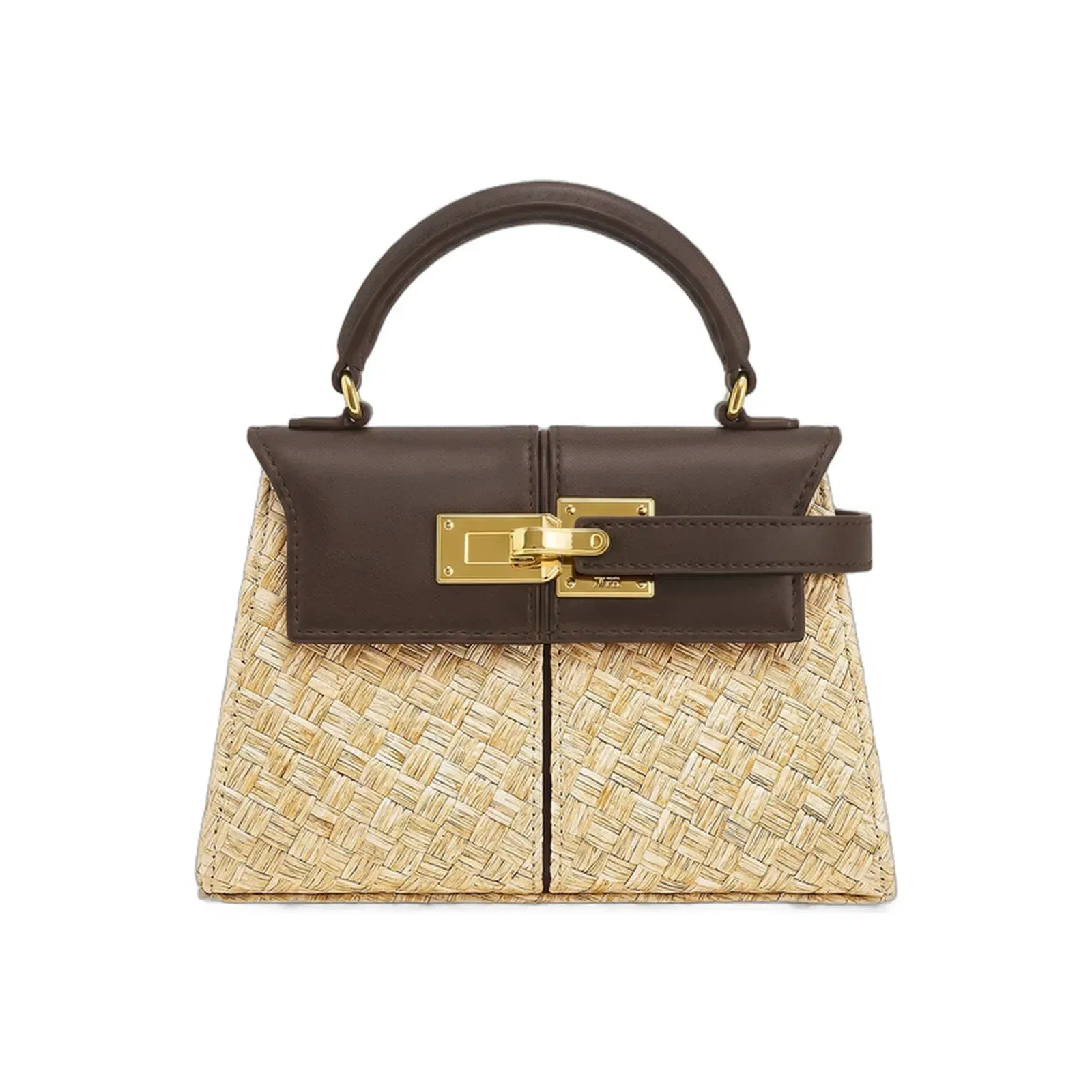 Jw Pei Elise Faux Straw Handbag Brown