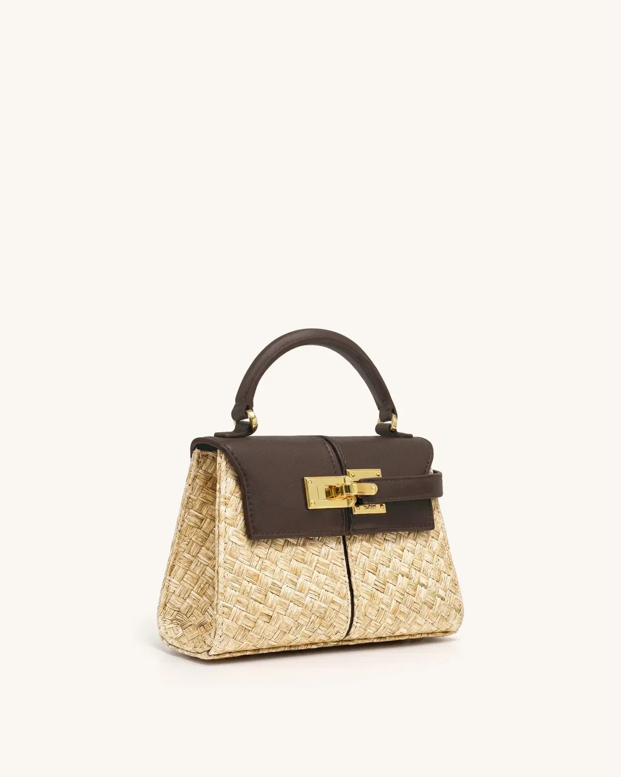 Jw Pei Elise Faux Straw Handbag Brown