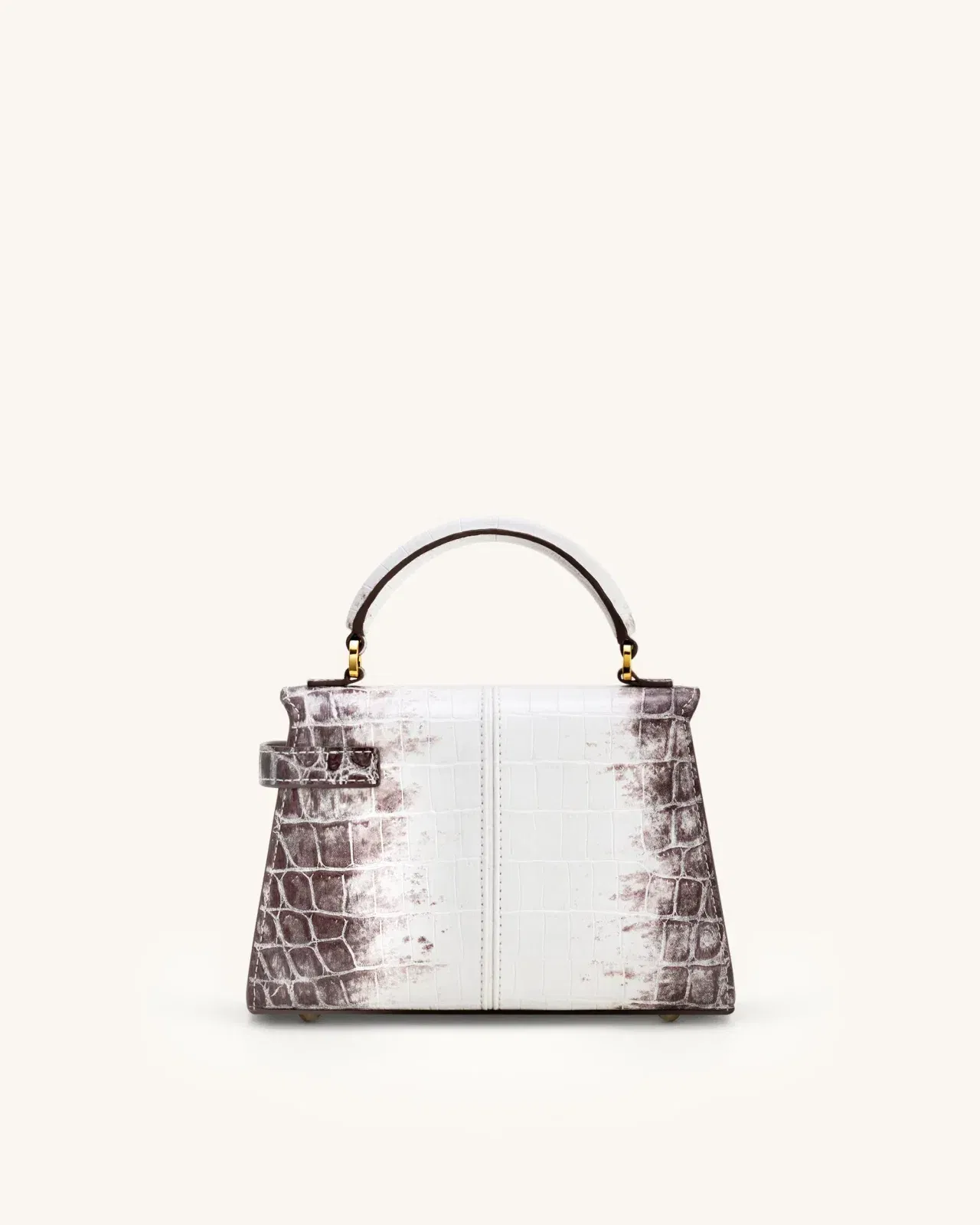 Jw Pei Elise Top Handle Bag White Croc