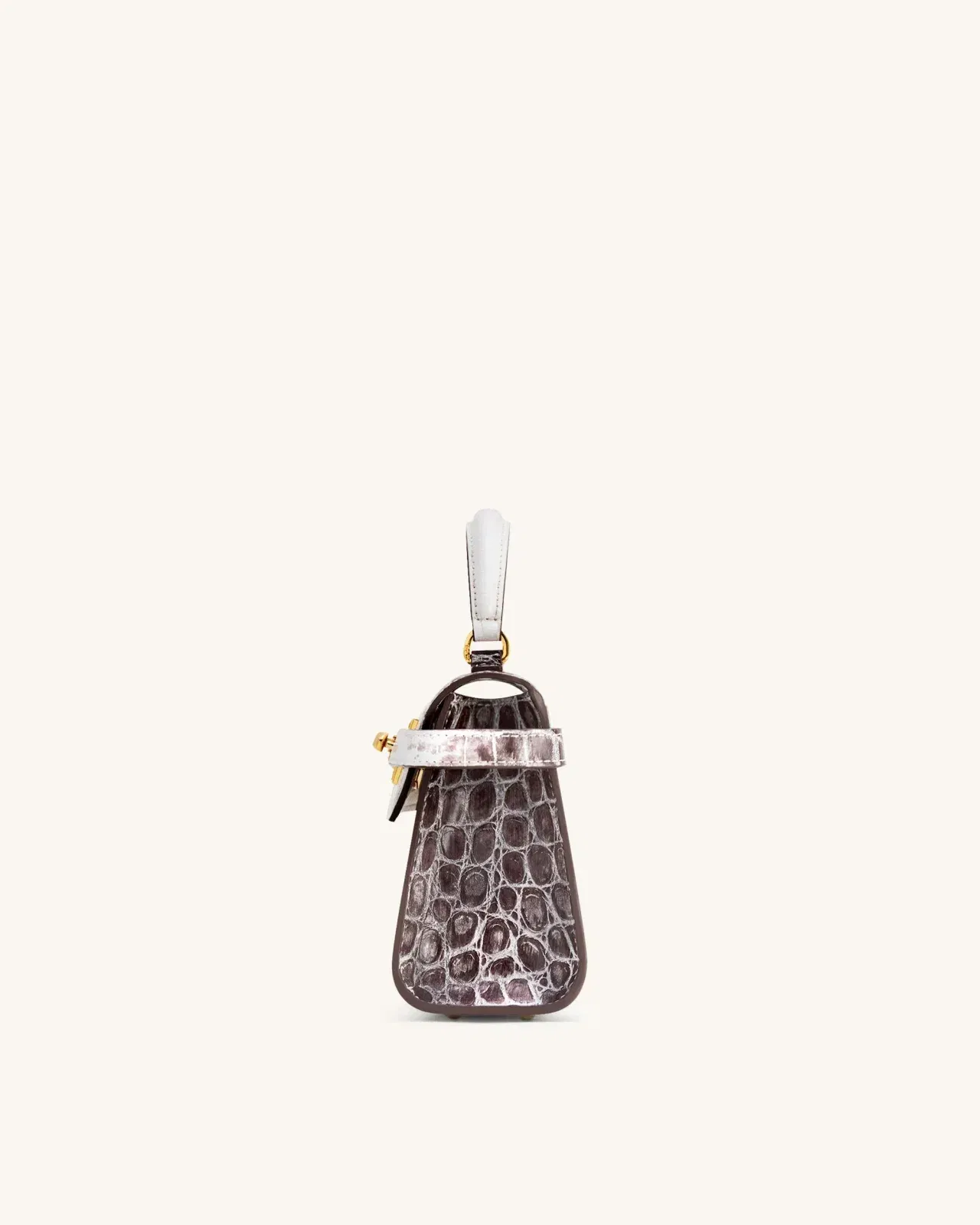 Jw Pei Elise Top Handle Bag White Croc