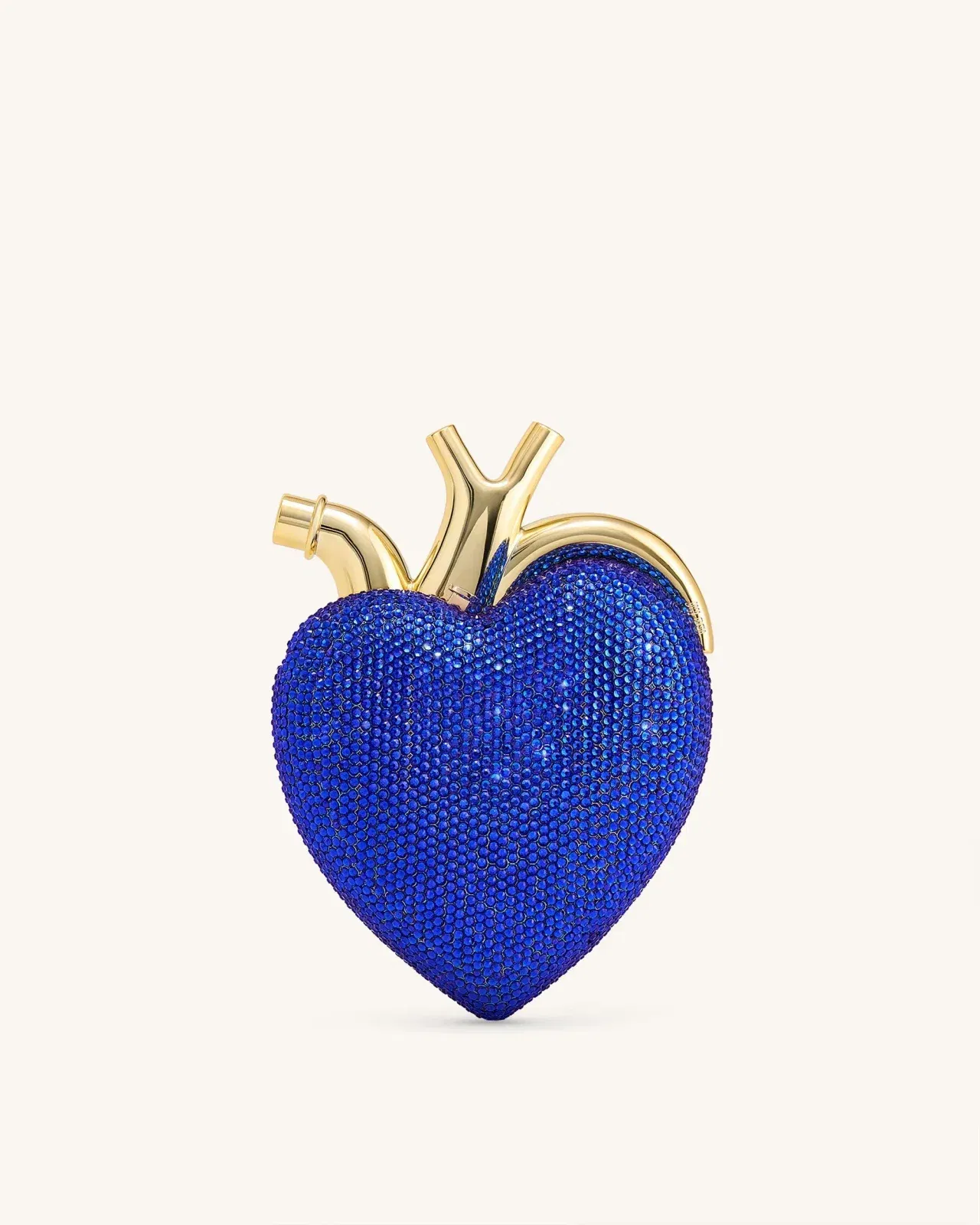 Jw Pei Maren Artificial Crystal Heart Shaped Bag Cobalt Blue