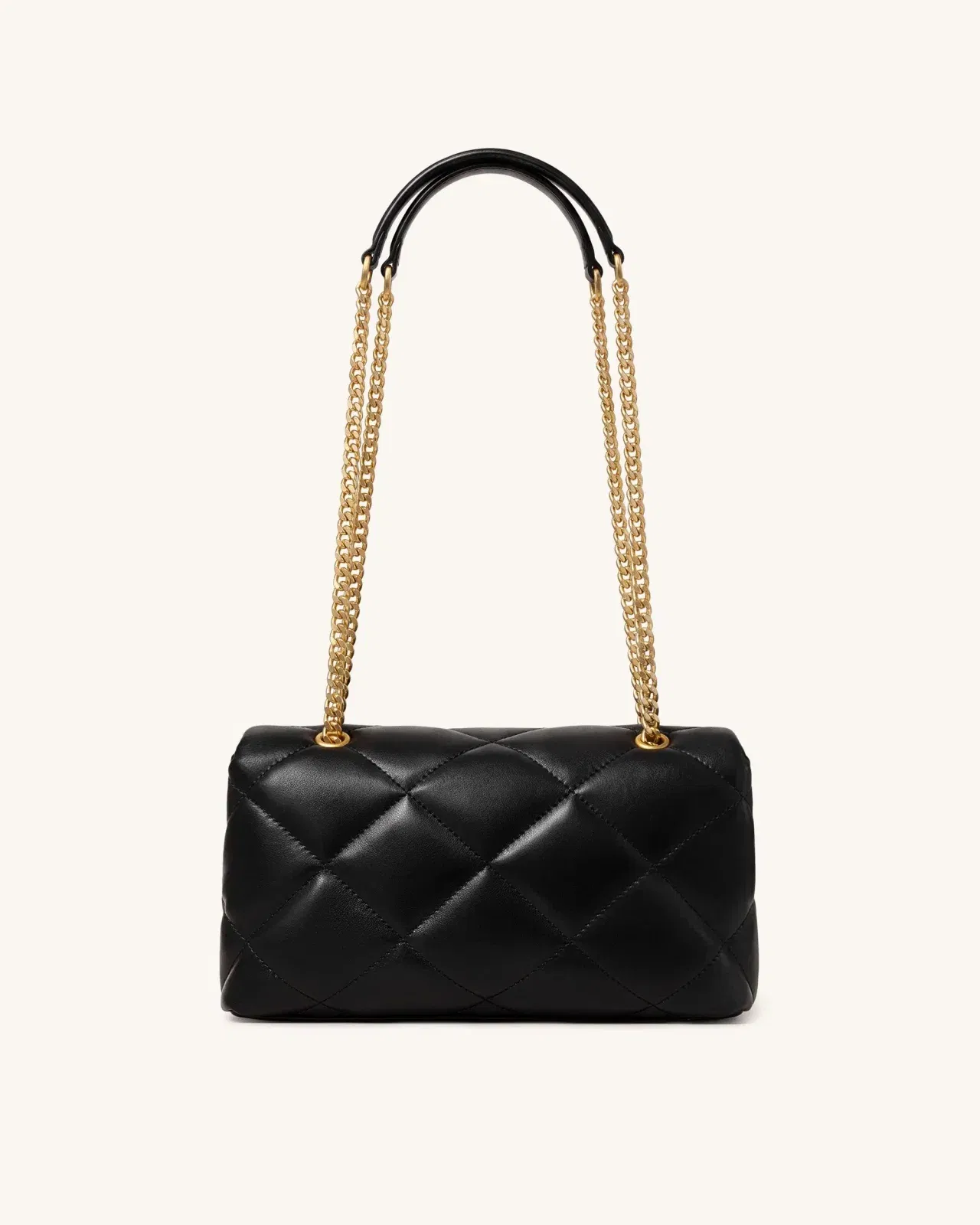 Jw Pei Valerie Puffy Bar Lock Shoulder Bag Black