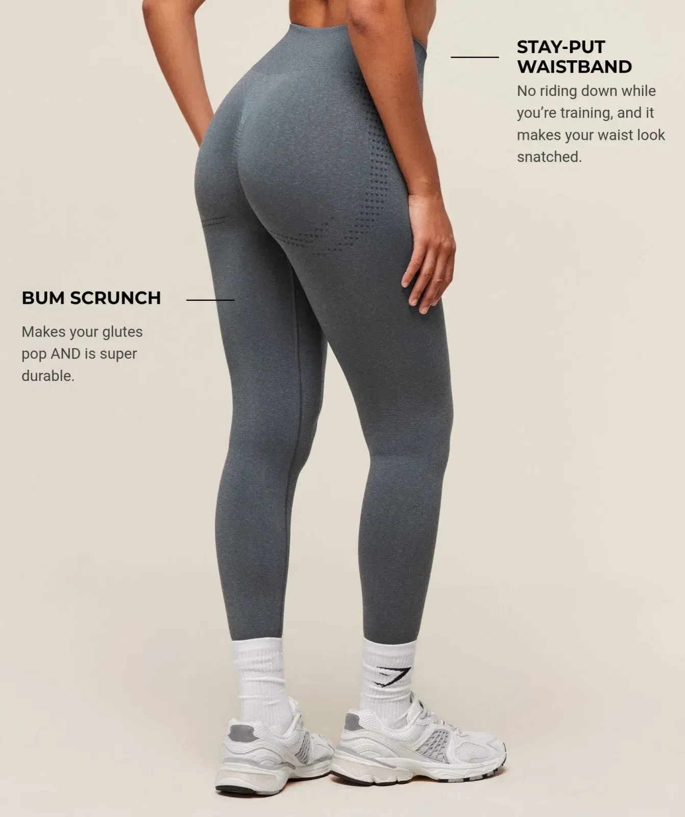 Women's Gymshark Vital Soft Leggings Strong Grey