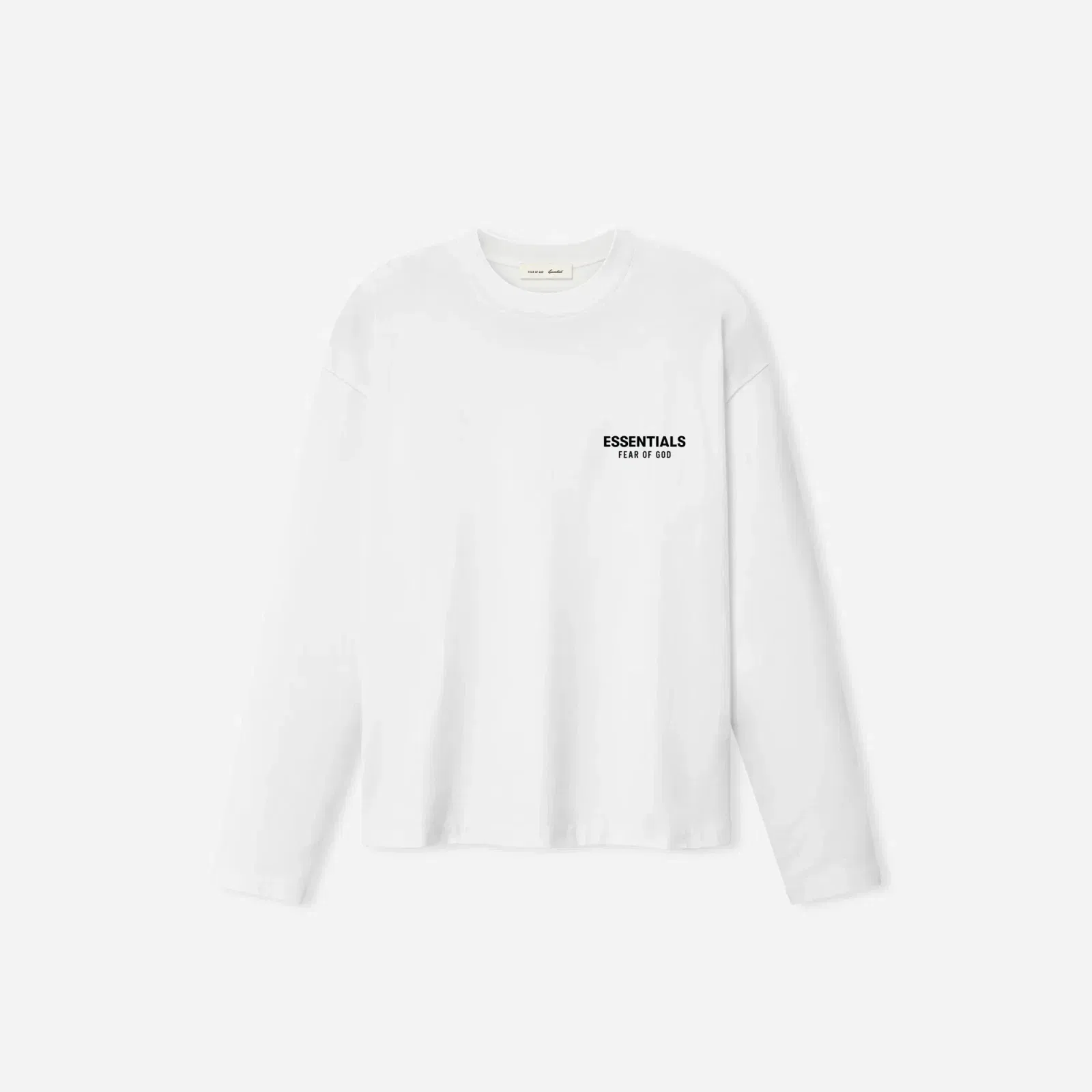 Fear Of God Essentials SS26 Classic Long Sleeve T-Shirt Bright White