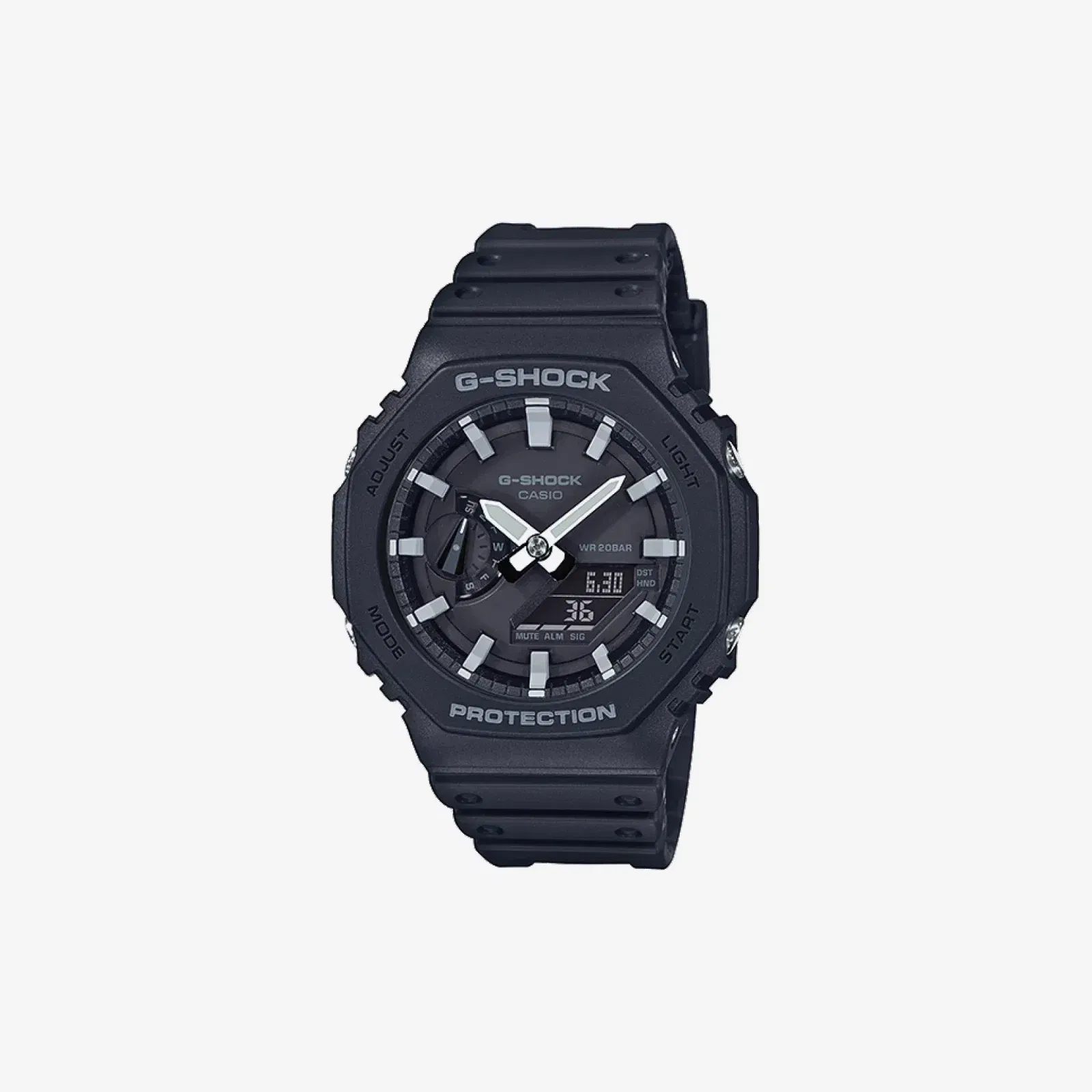 Casio G-Shock GA-2100-1ADR Quartz Black Dial Analog-Digital Resin Watch