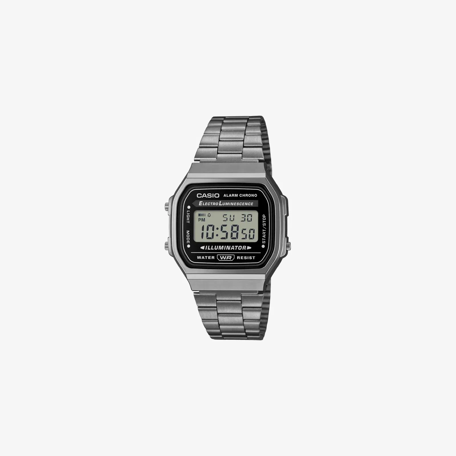 Casio Vintage A168WGG-1ADF Quartz Black Dial Digital Stainless Steel Watch