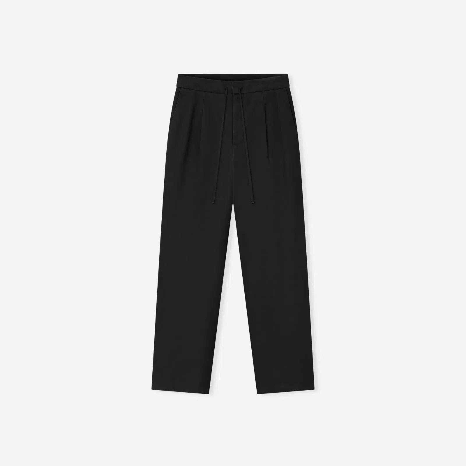 Fear Of God Essentials Cotton Canvas Pleat Front Pant Vintage Black