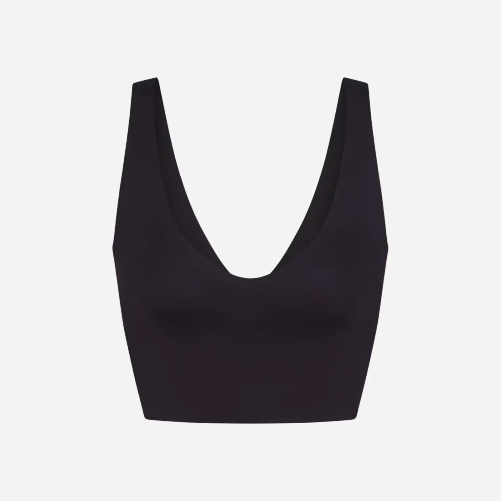 Nike X Skims Matte Women's V-Neck Long-Line Bra OBSIDIAN