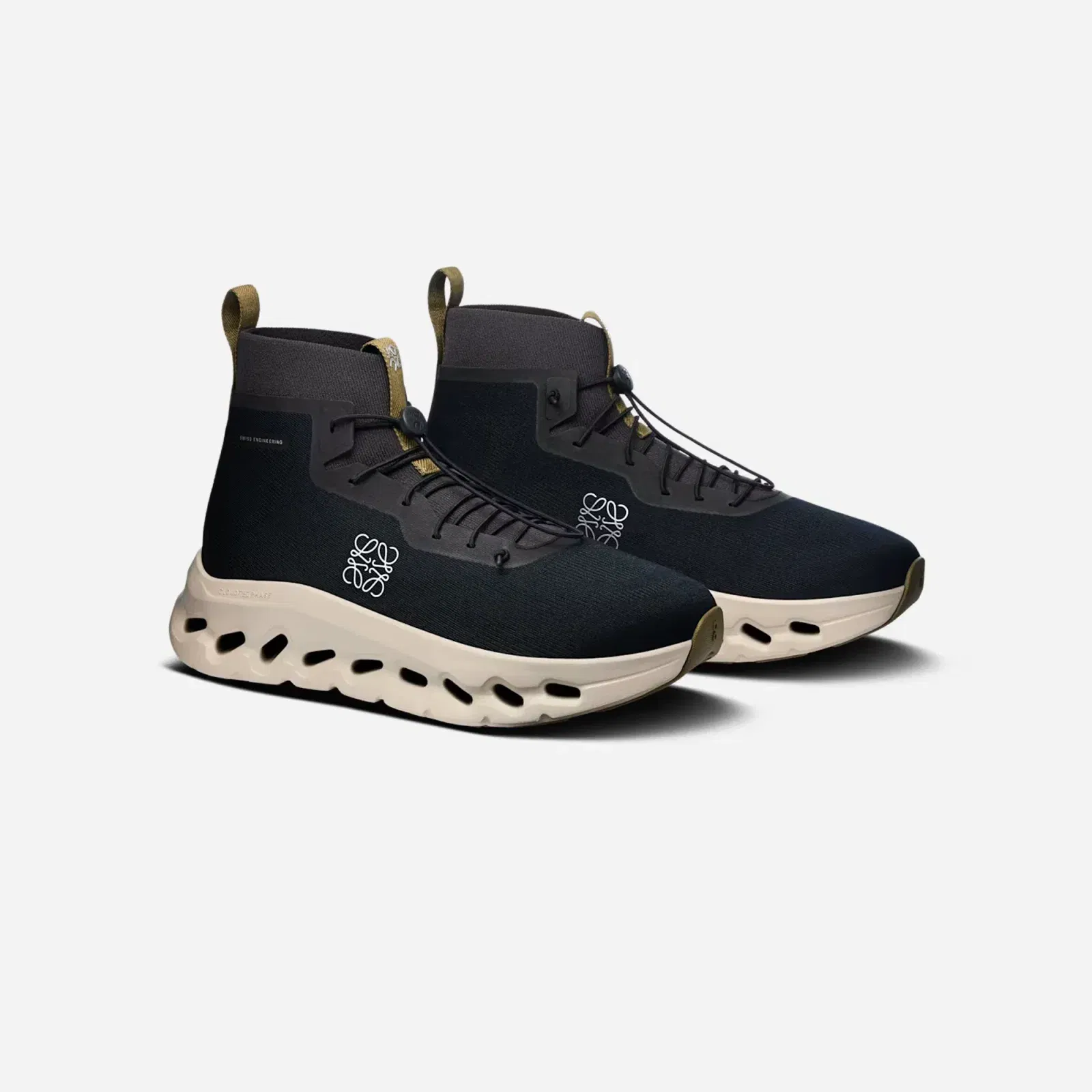 ON Running Cloudtilt Hi LOEWE Black Oatmeal Olive