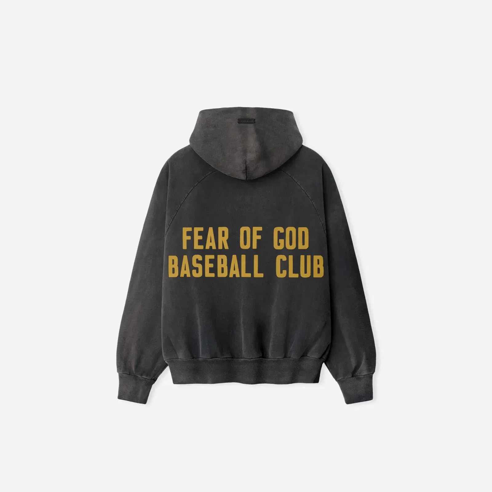 Fear Of God Baseball Club Half Zip Hoodie Off Black