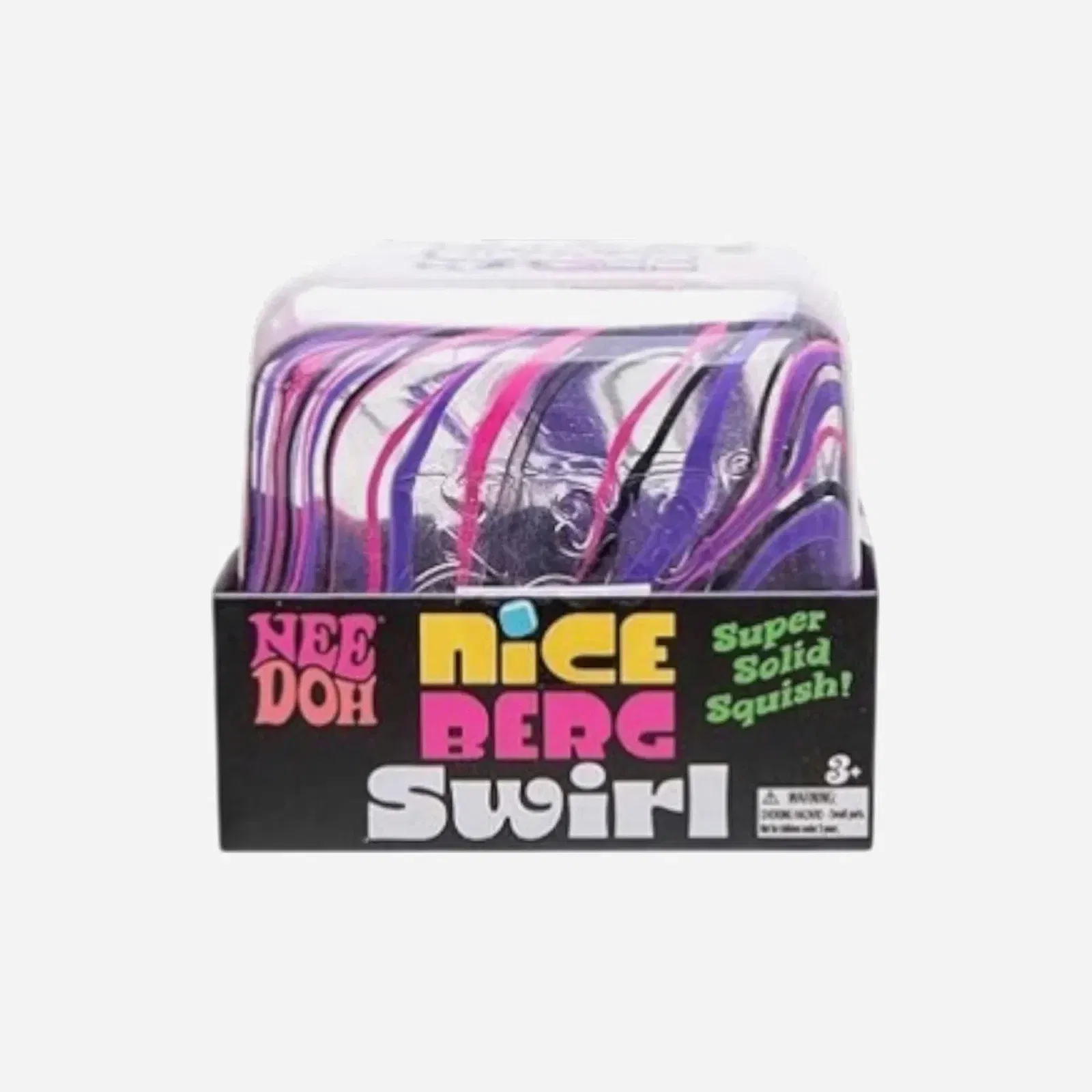NeeDoh Jumbo Swirl Nice Berg Squishy Fidget Toy Purple